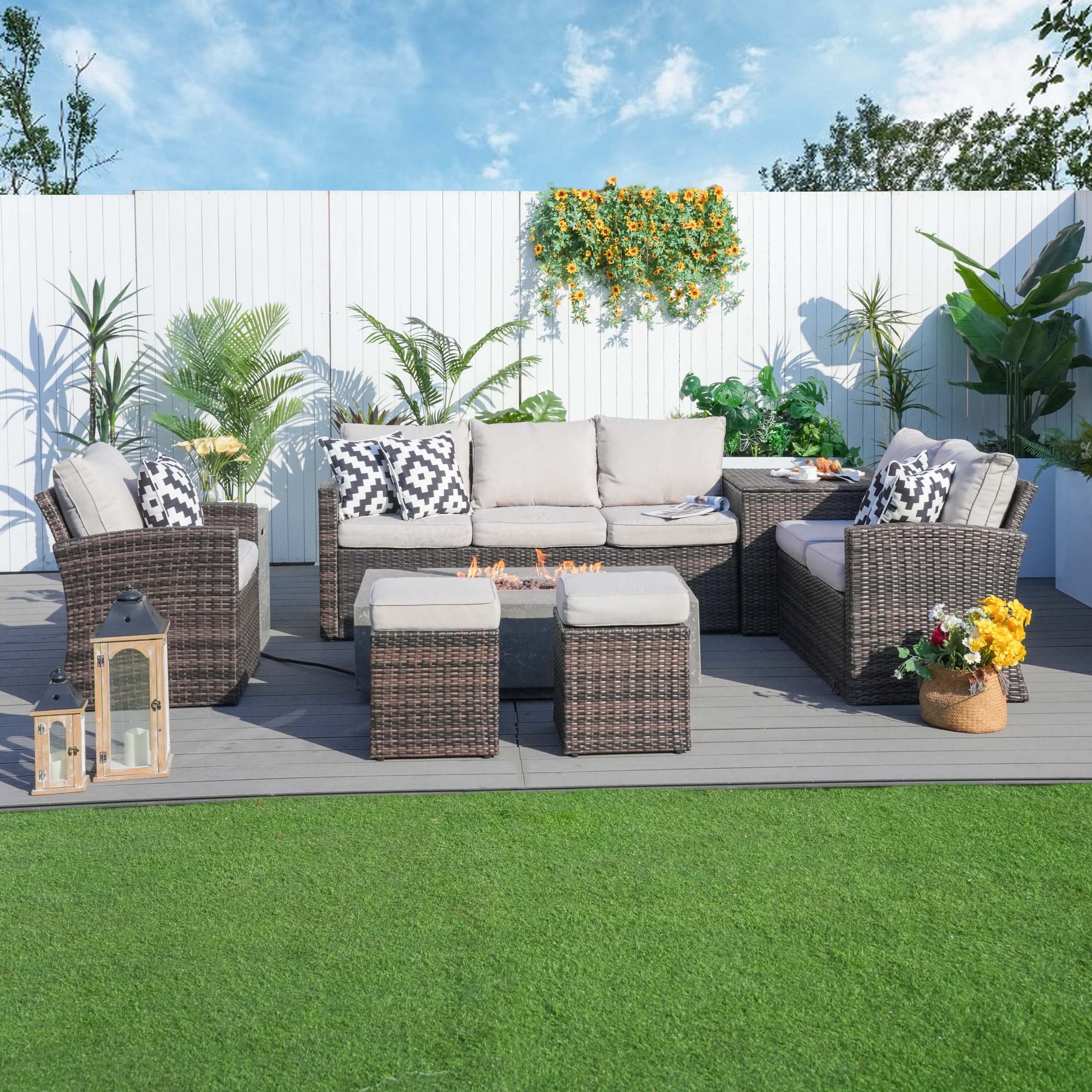 Direct Wicker DWG-1403BBR&24913GR Patio-Conversation-Sets - View #5