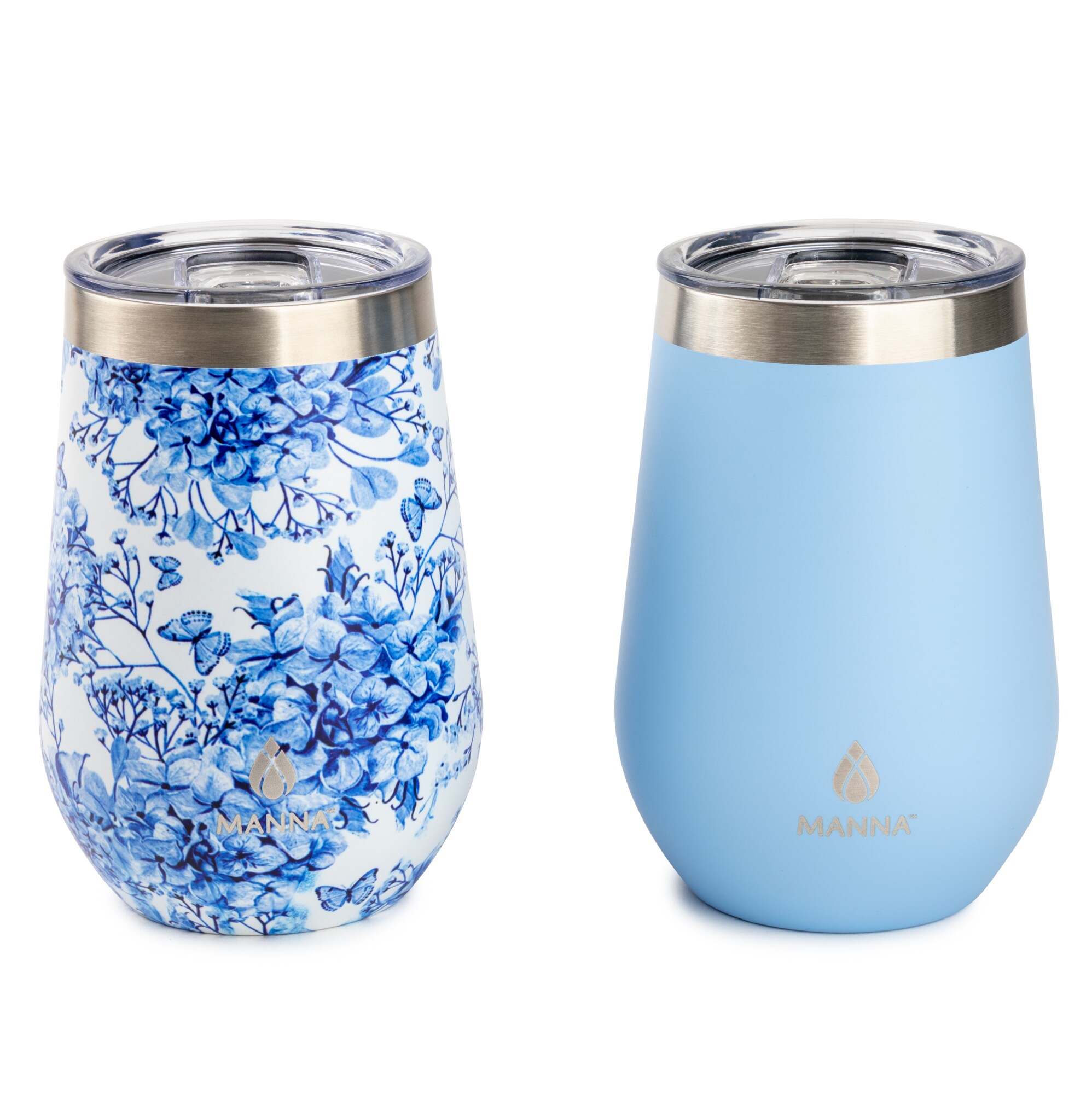 Manna 12-fl oz Stainless Steel Insulated Wine Tumbler (2-Pack) at