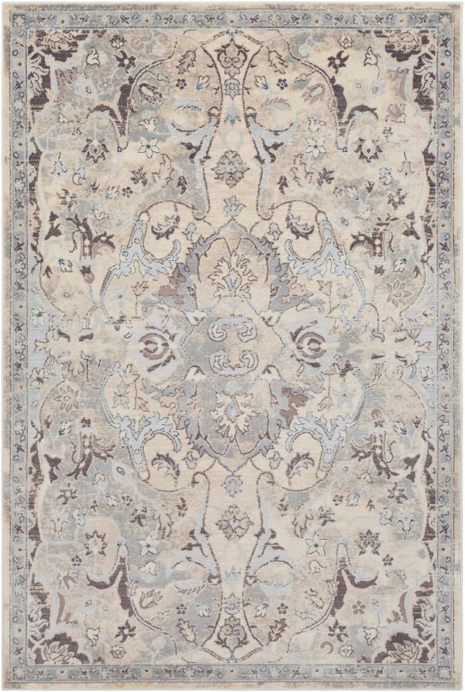 Surya ASM2303-5373 Asia Minor 5 X 8 (ft) Cream Medallion Oriental Area Rug