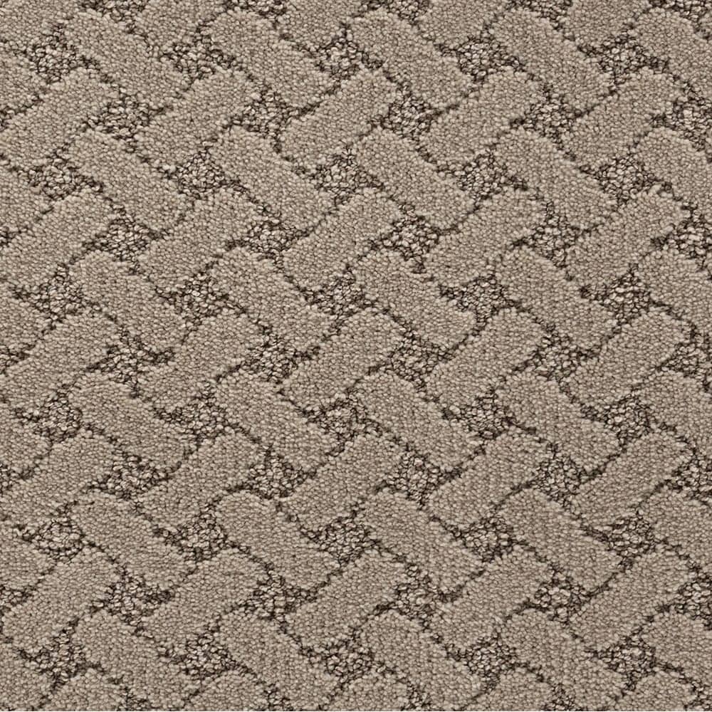 STAINMASTER STP63-L008-0808 (Sample) Mellow Step Nomad Brown 38-oz sq yard Polyester Pattern Indoor Carpet