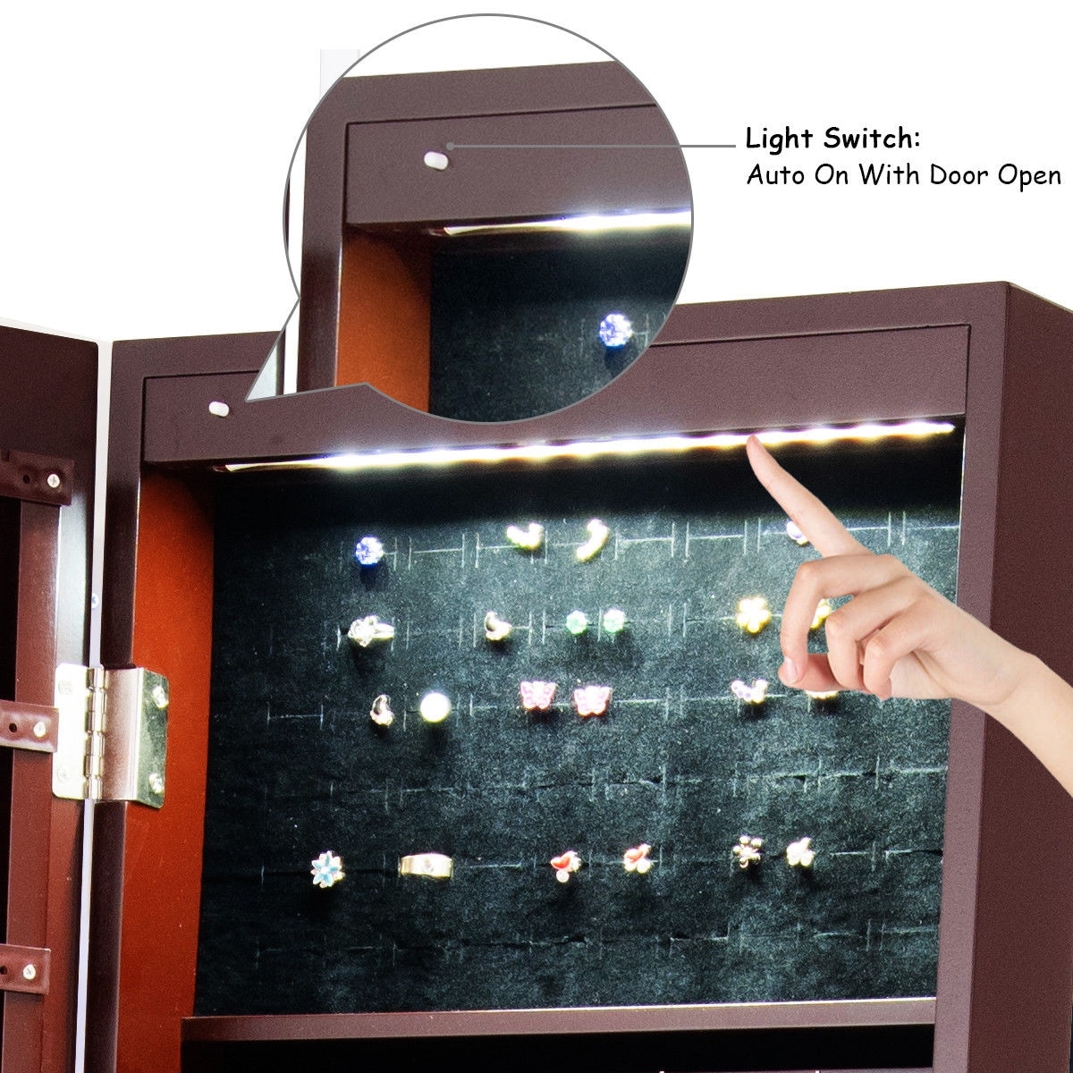 CASAINC WF-HW58536CF-LA Jewelry-Armoires - View #7