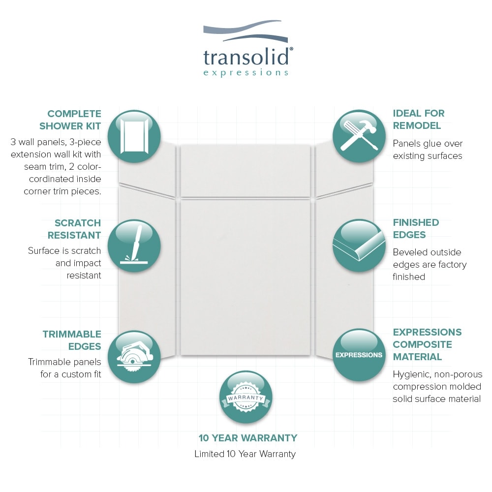 Transolid EWKX606096-39 Shower-Wall-Surrounds - View #5