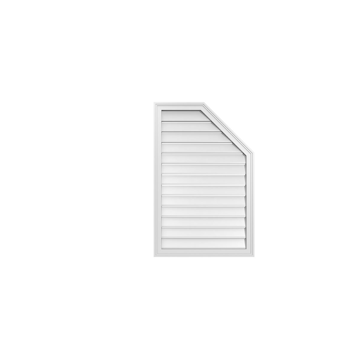 Ekena Millwork GVPOR26X4002SF 26-Inches x 40-Inches Off-white Octagon PVC Gable Louver Vent
