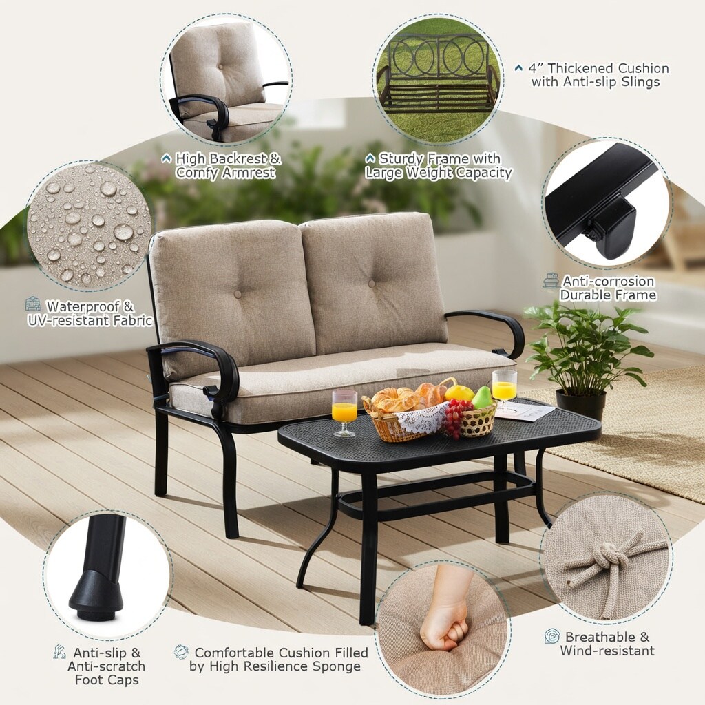 Choco Moon WYC-WQ17513-LS Patio-Conversation-Sets - View #4