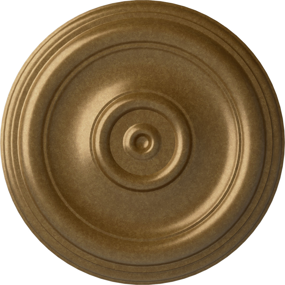 Ekena Millwork CM12TRPAS Traditional 12-in W x 12-in L Painted Pale Gold Polyurethane Whole Ceiling Medallion