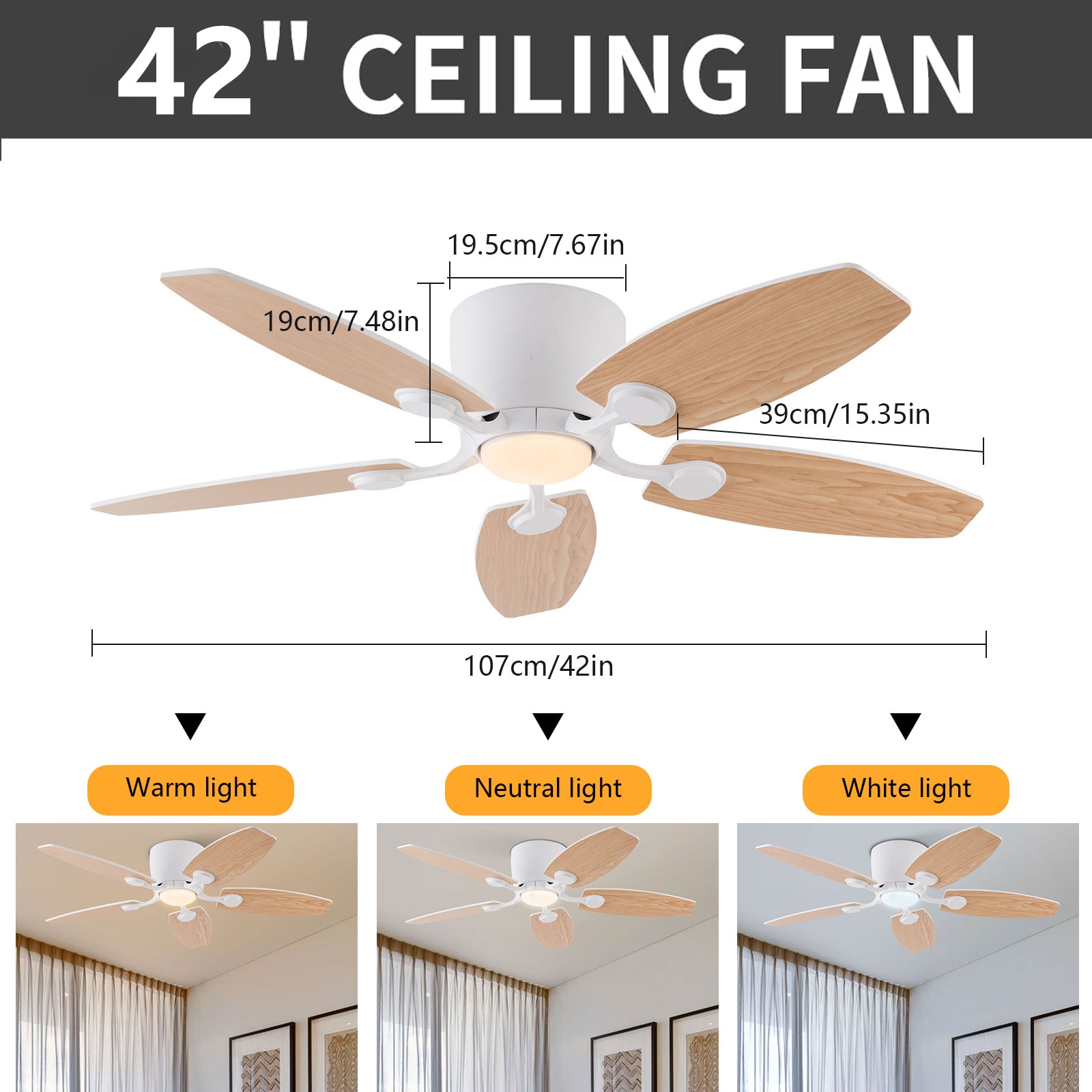 Oukaning JZUCOD-00460099 Ceiling-Fans - View #5