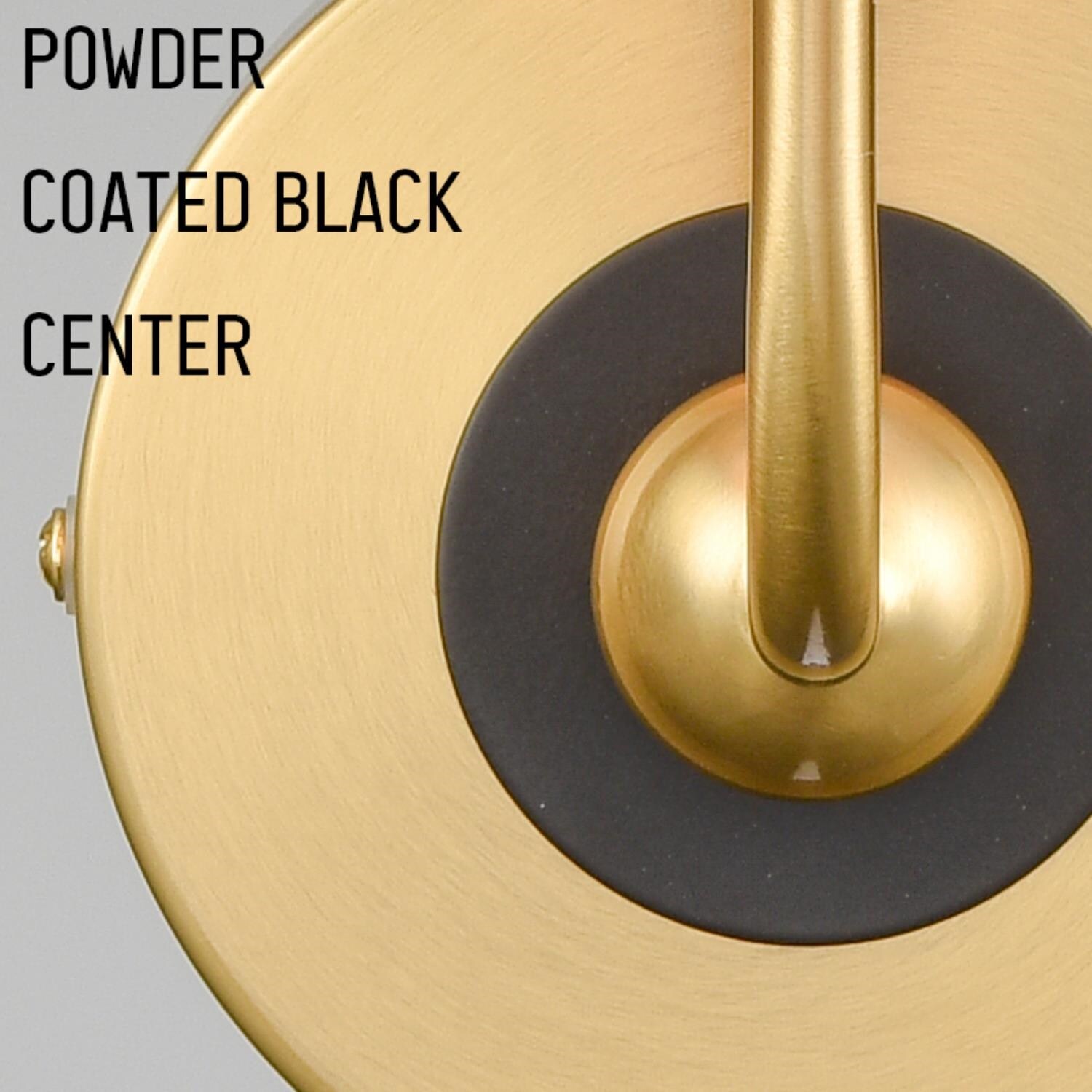 Brushed Brass and Black Fabric Shade Wall Sconce Set