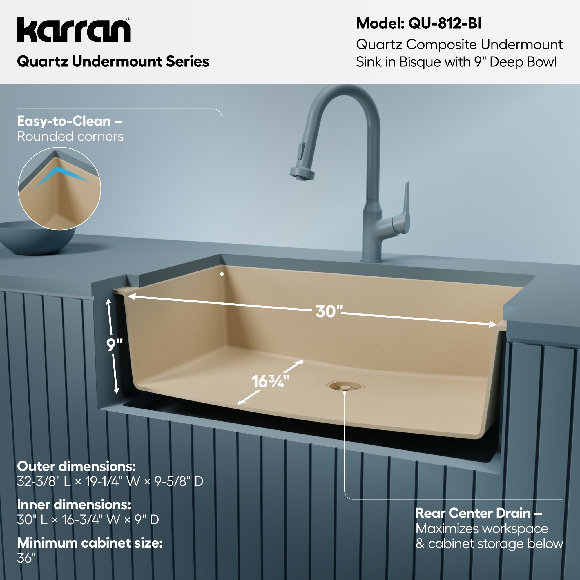 Karran QU-812-BI Kitchen-Sinks - View #7