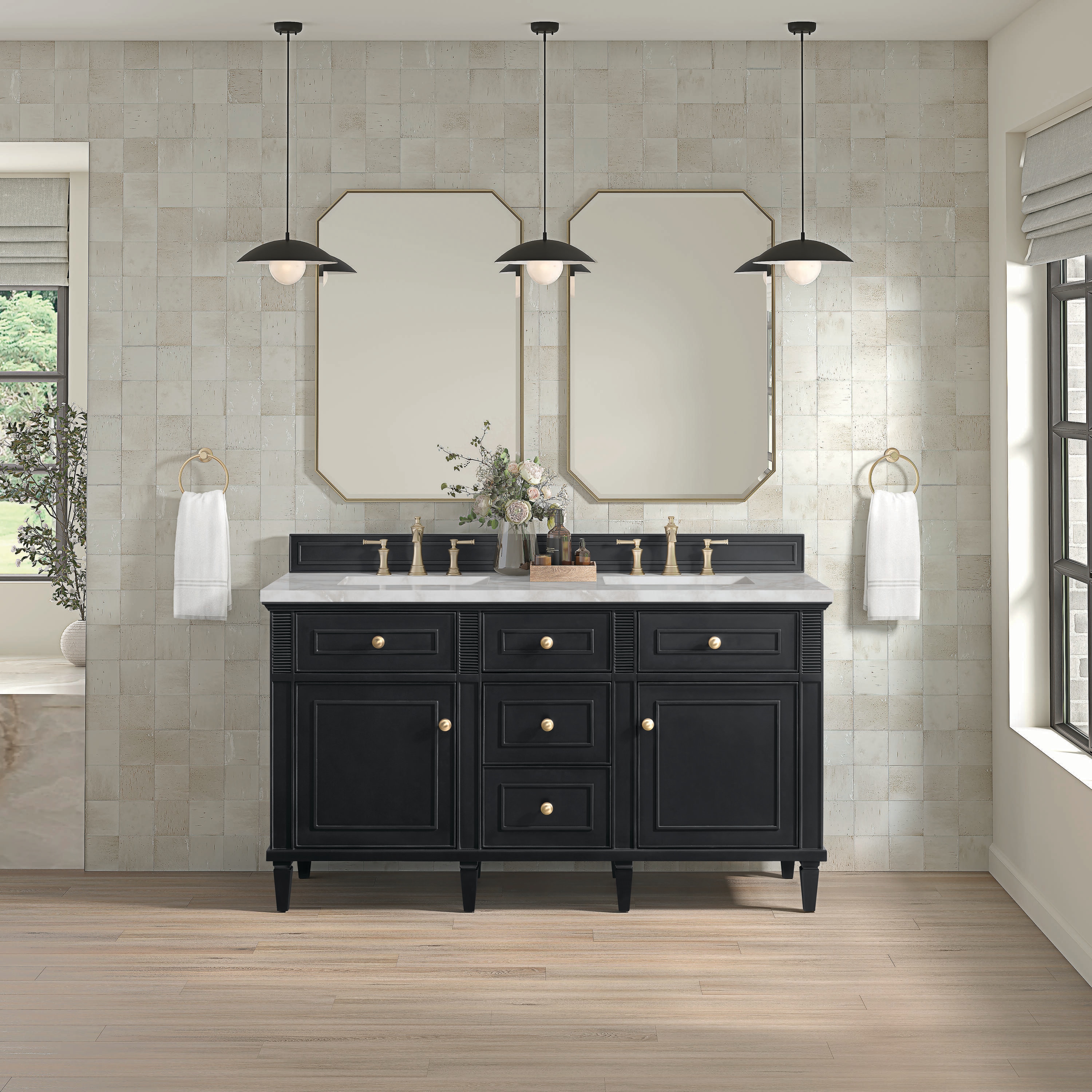 James Martin Vanities 424-V60D-BKO-3VSL Bath-Vanity-Combo - View #2