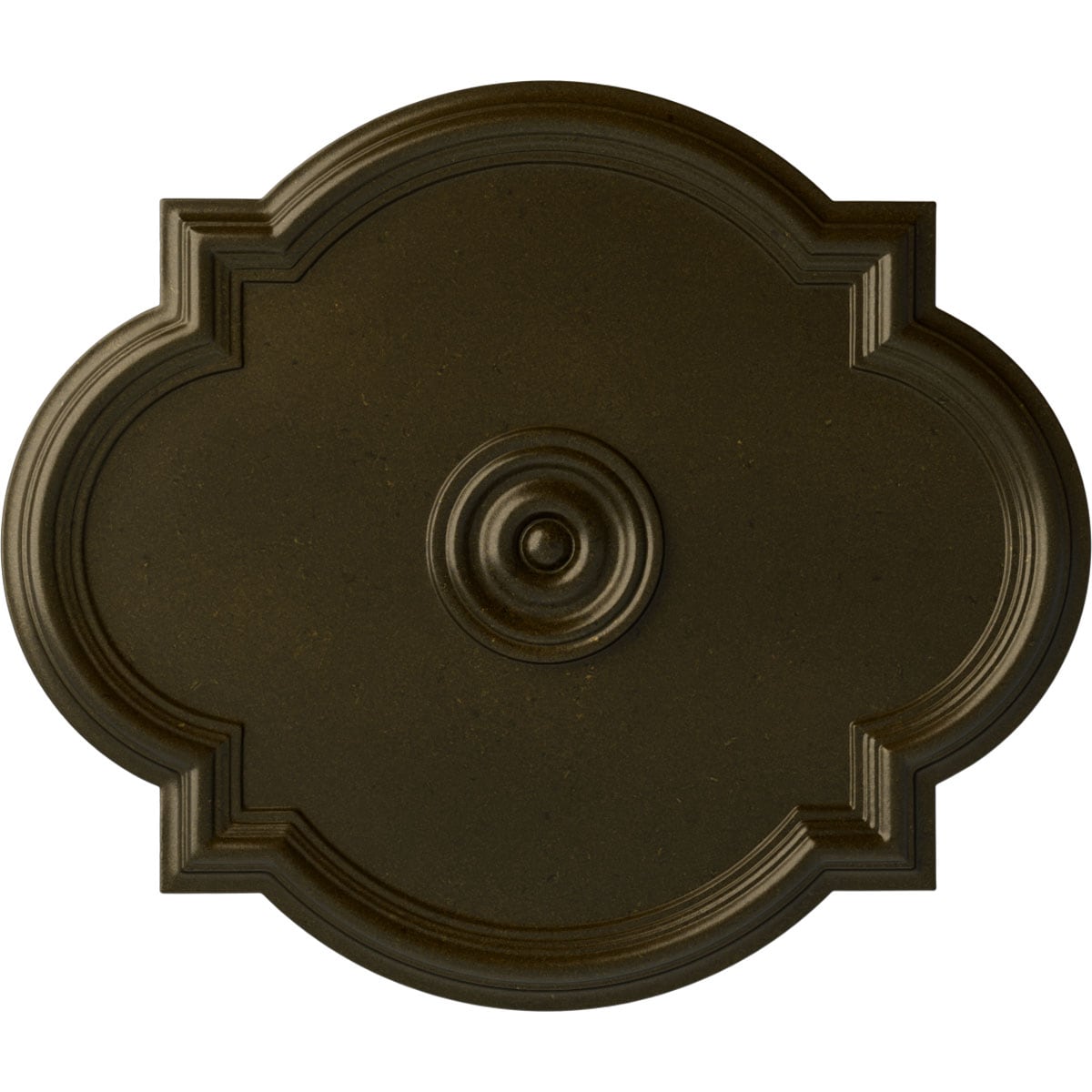 Ekena Millwork CM24WAGGS Waltz 20.5-in W x 24-in L Painted Green Gold Polyurethane Whole Ceiling Medallion
