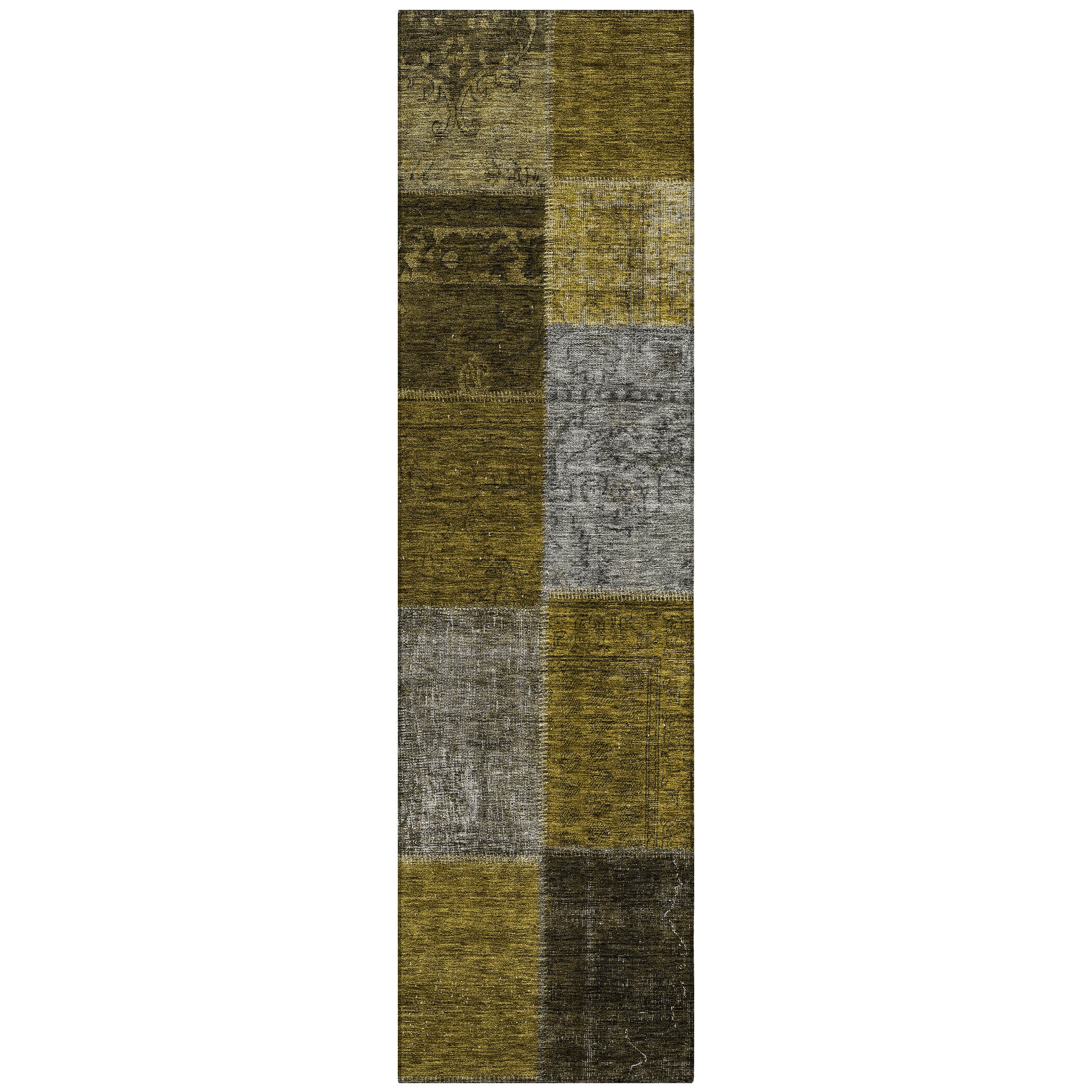 Addison Rugs ACN663MO2X8 Chantille ACN663MO 2 x 7 (ft) Polyester Mocha Rectangular Indoor/Outdoor Geometric Machine washable Area rug