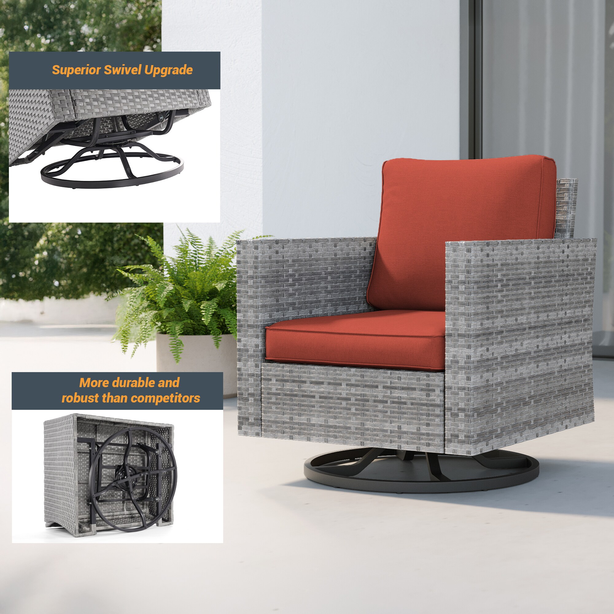 Sonkuki SD-C-HOG-S1 Patio-Conversation-Sets - View #3