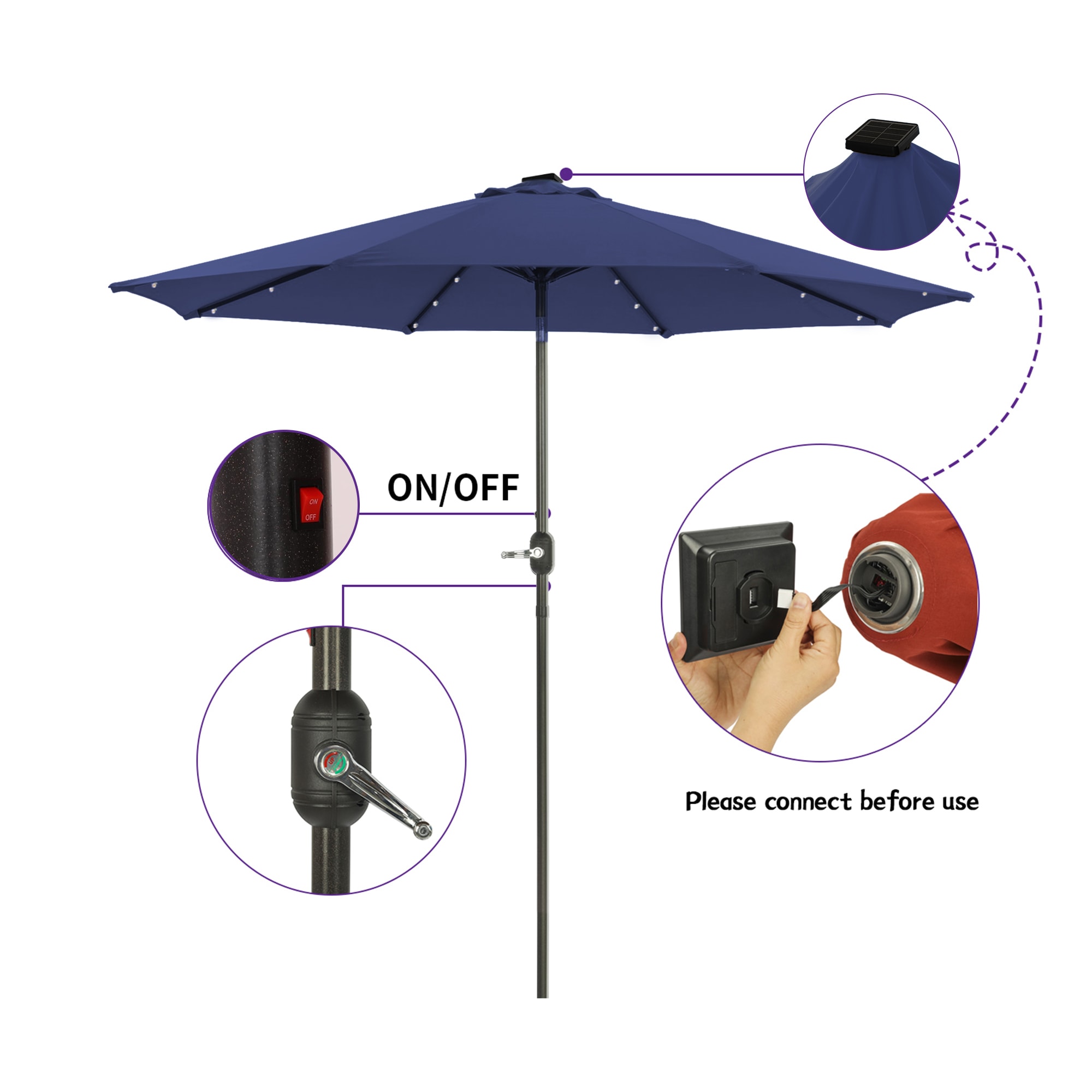 CASAINC CAB-002CREME Umbrellas-2 - View #4