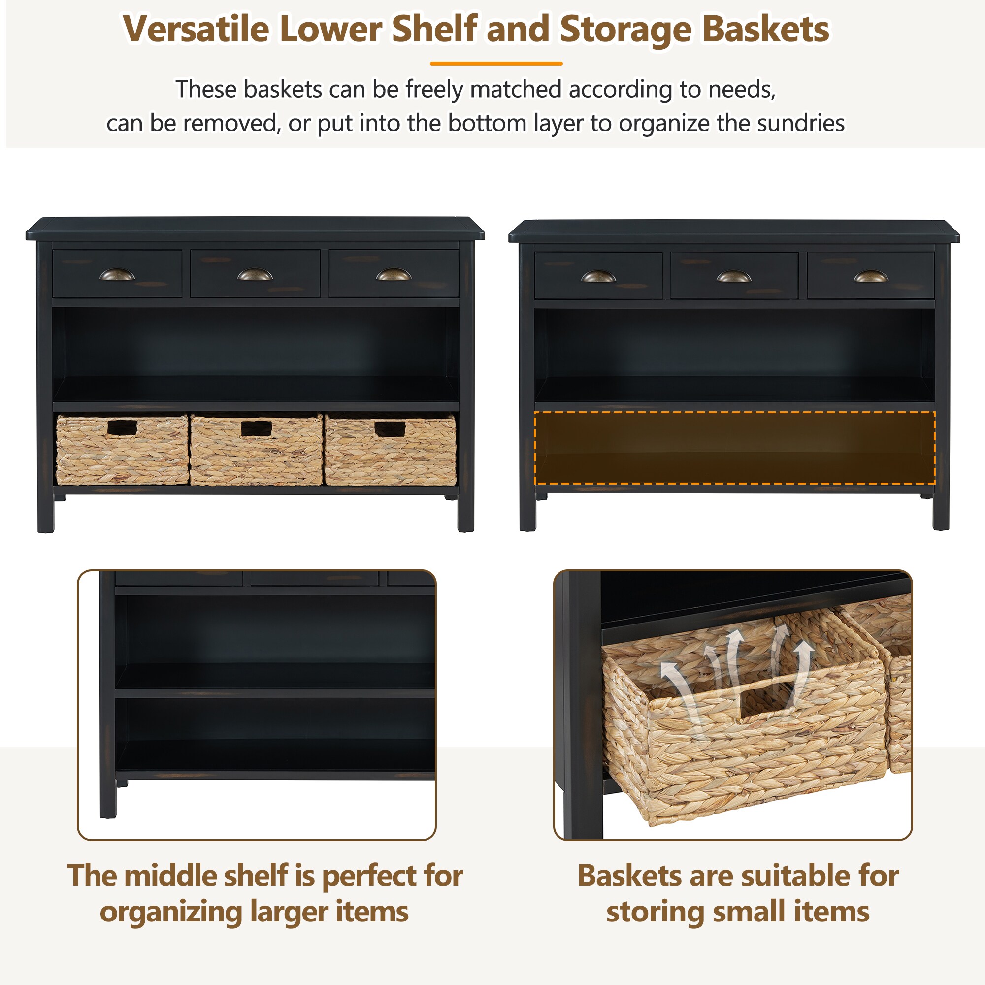 ModernLuxe N715P215584B Console-Sofa-Tables - View #4