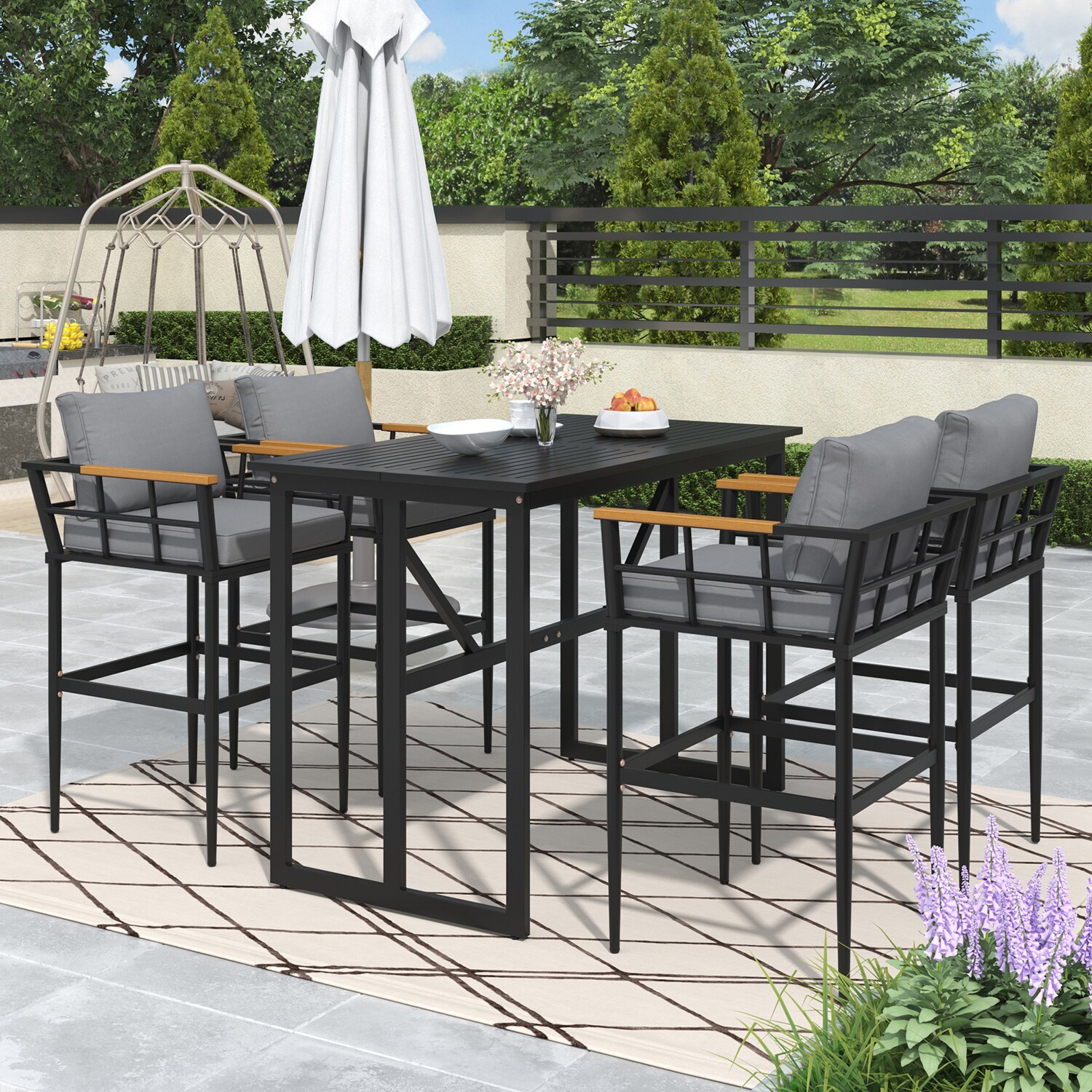 GZMR GZ-N71126AAE Patio-Dining-Sets - View #4