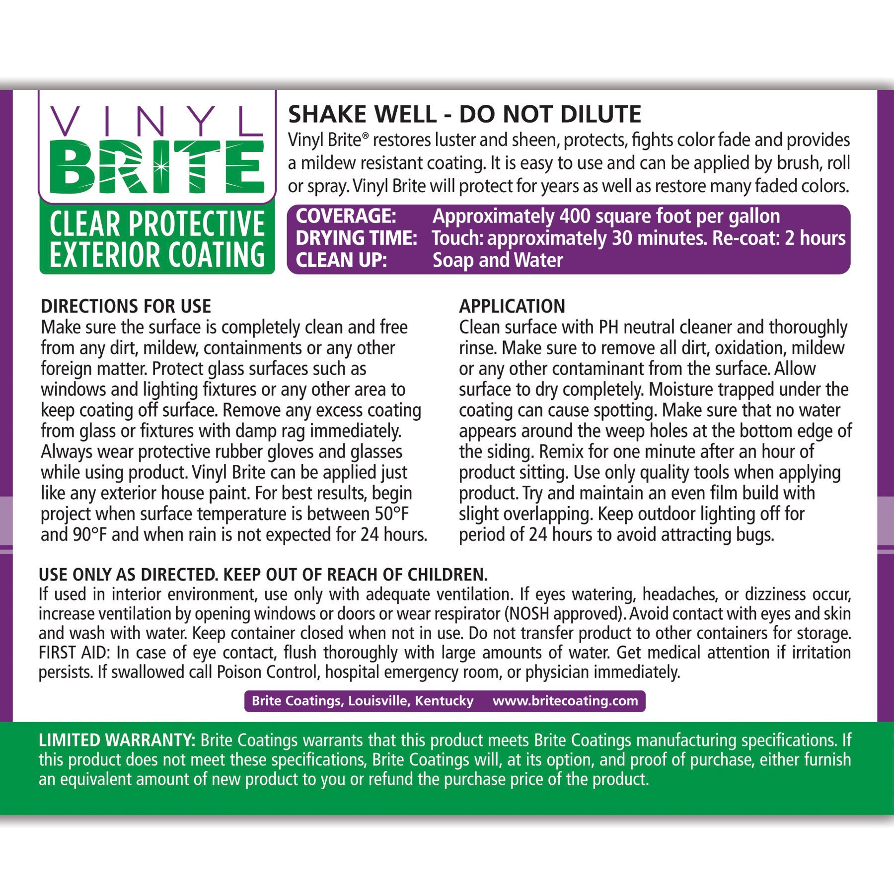 Vinyl Brite VYN-BRT1 Exterior-Paints - View #2