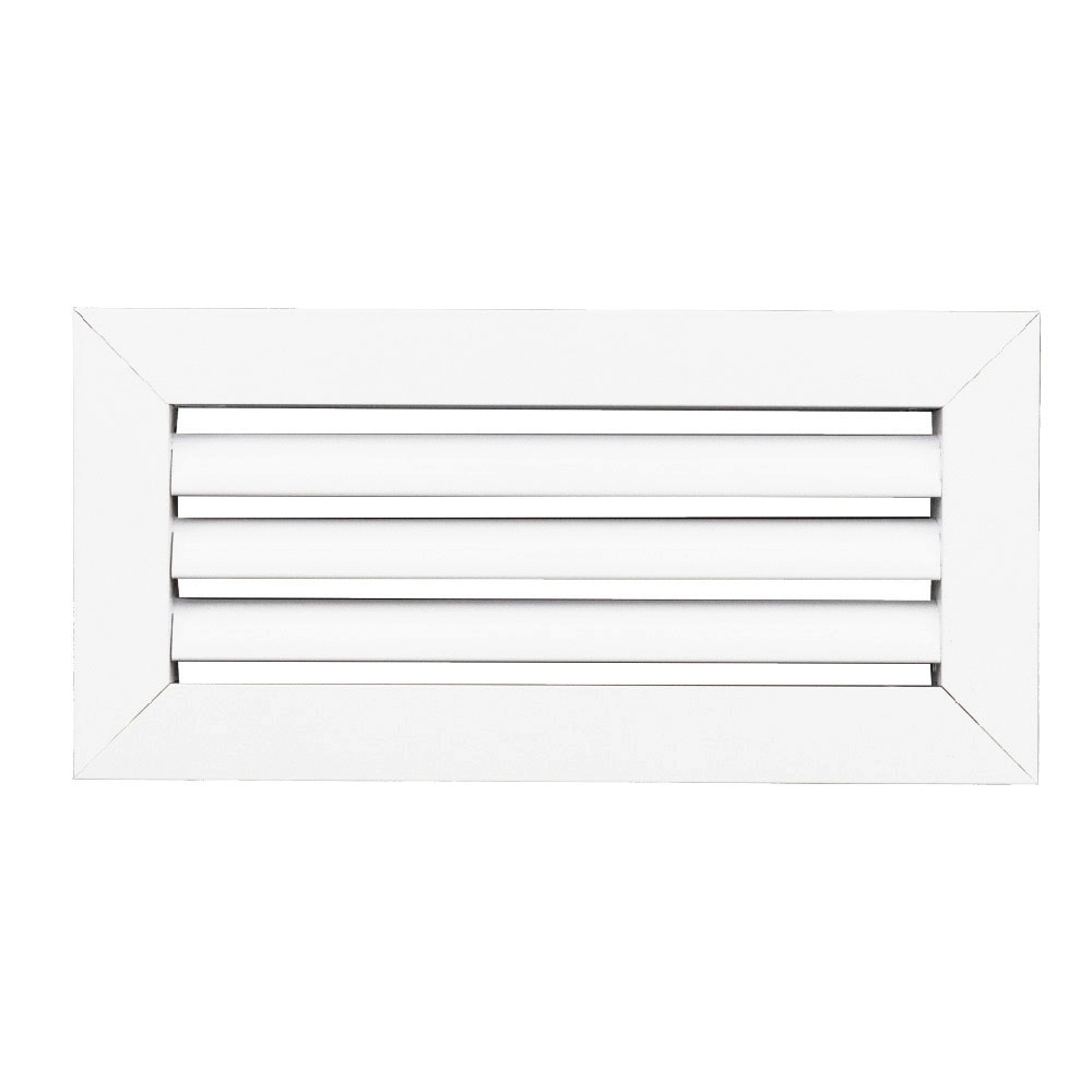 ACLaminaire L-RA 12X6 6-in x 12-in Aluminum White Sidewall/Ceiling Grille