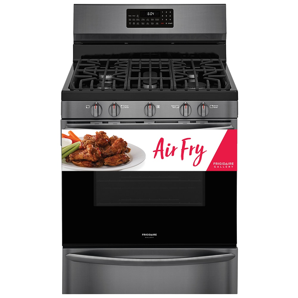 Frigidaire Gallery 30-in 5 Burners 5-cu ft Self-Cleaning Air Fry 