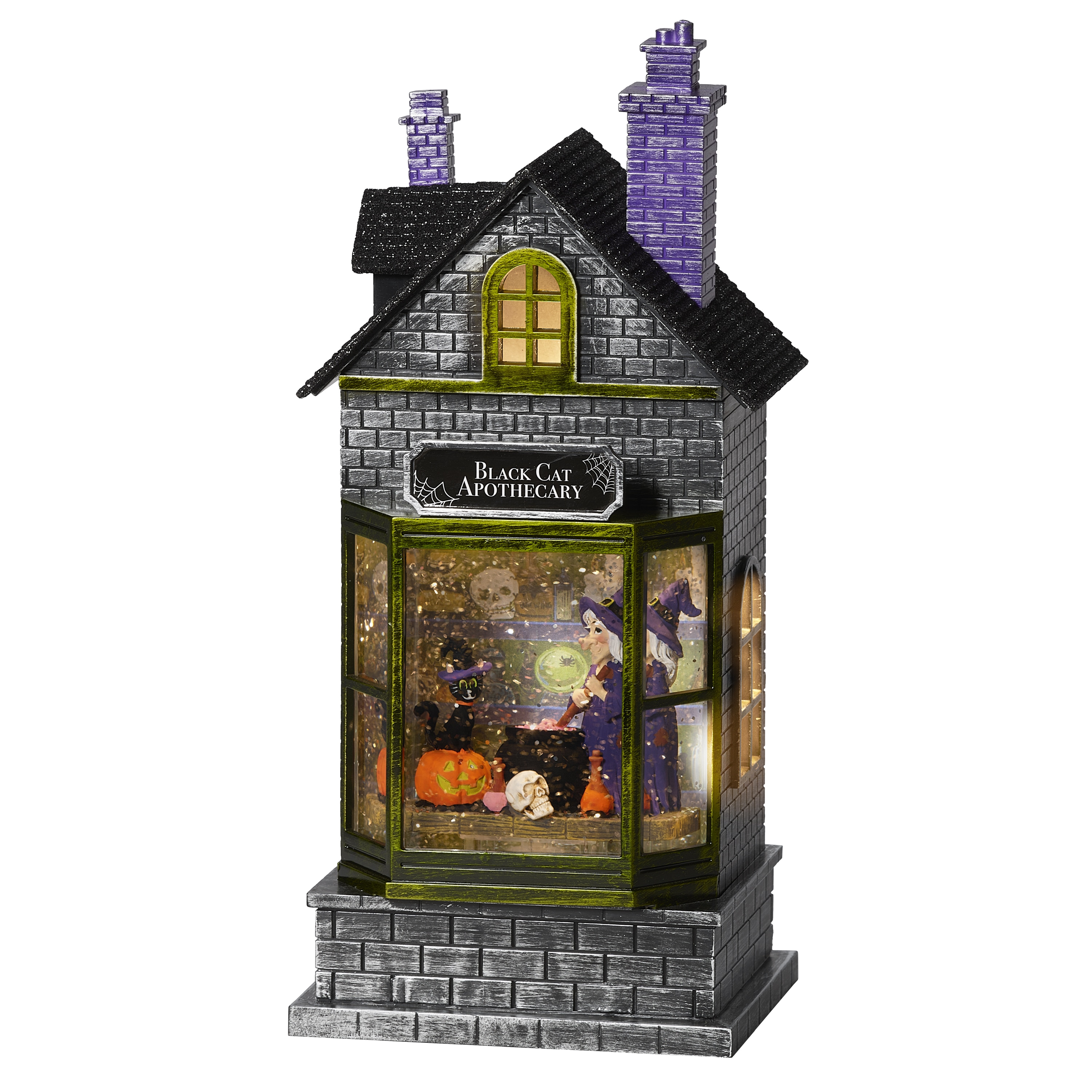 Roman 135001 10.5-Inches Musical Lighted Witch Tableware Centerpiece