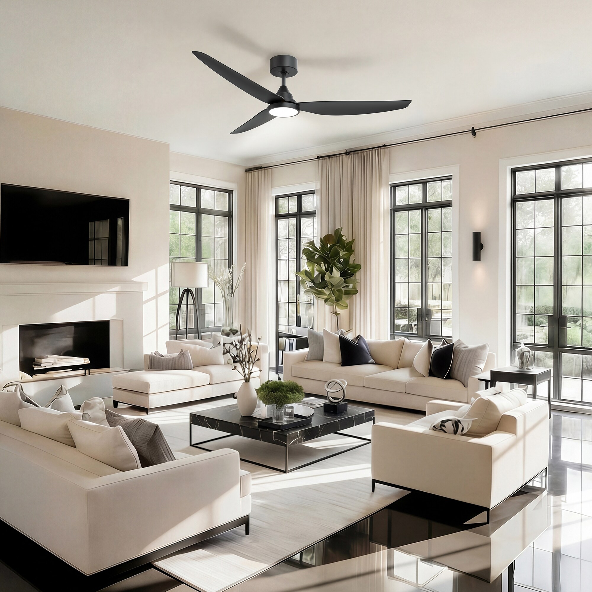 GreenEver CFL-0003-BK Ceiling-Fans - View #3