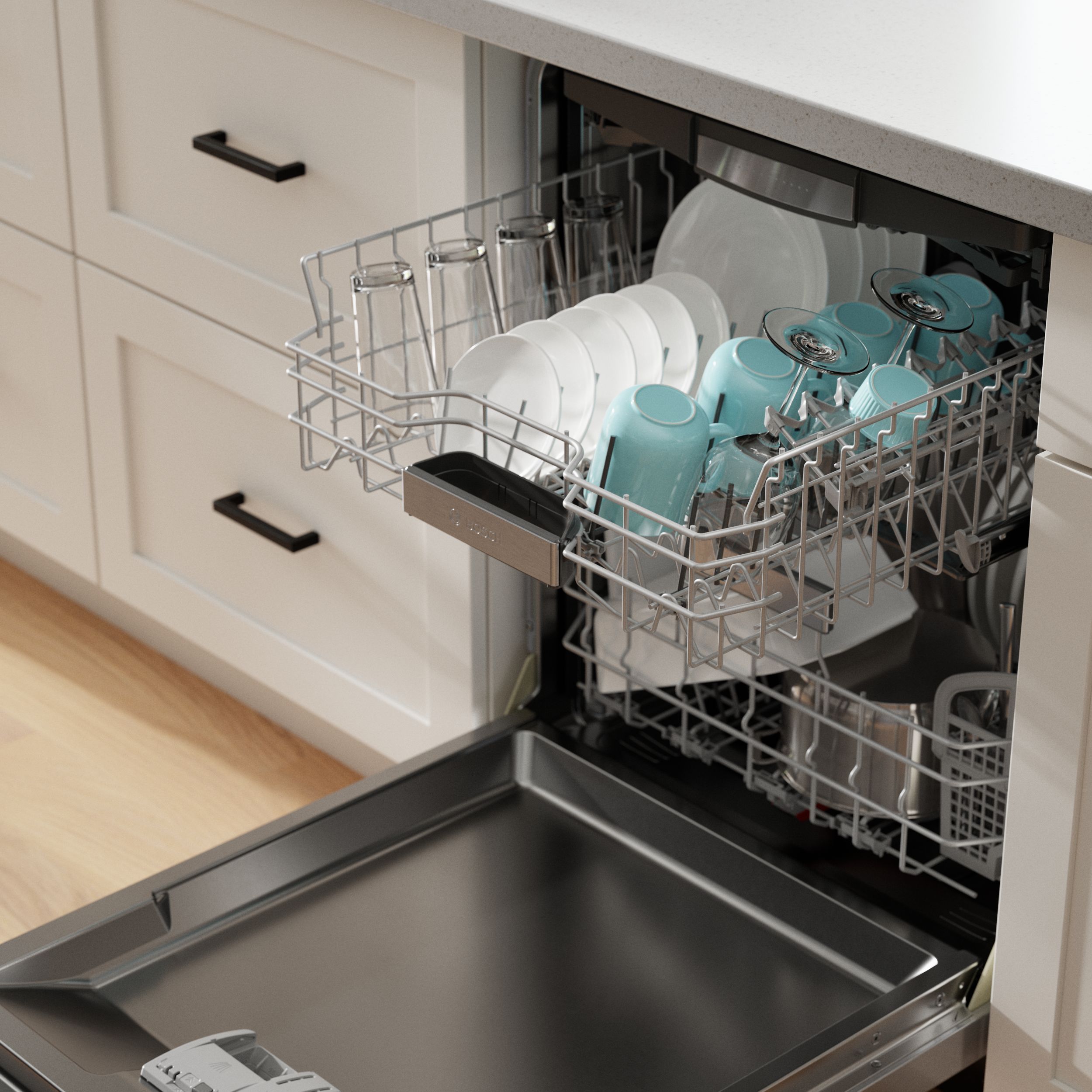 Bosch Benchmark Series 24-in Top Control Smart Built-In Dishwasher With ...