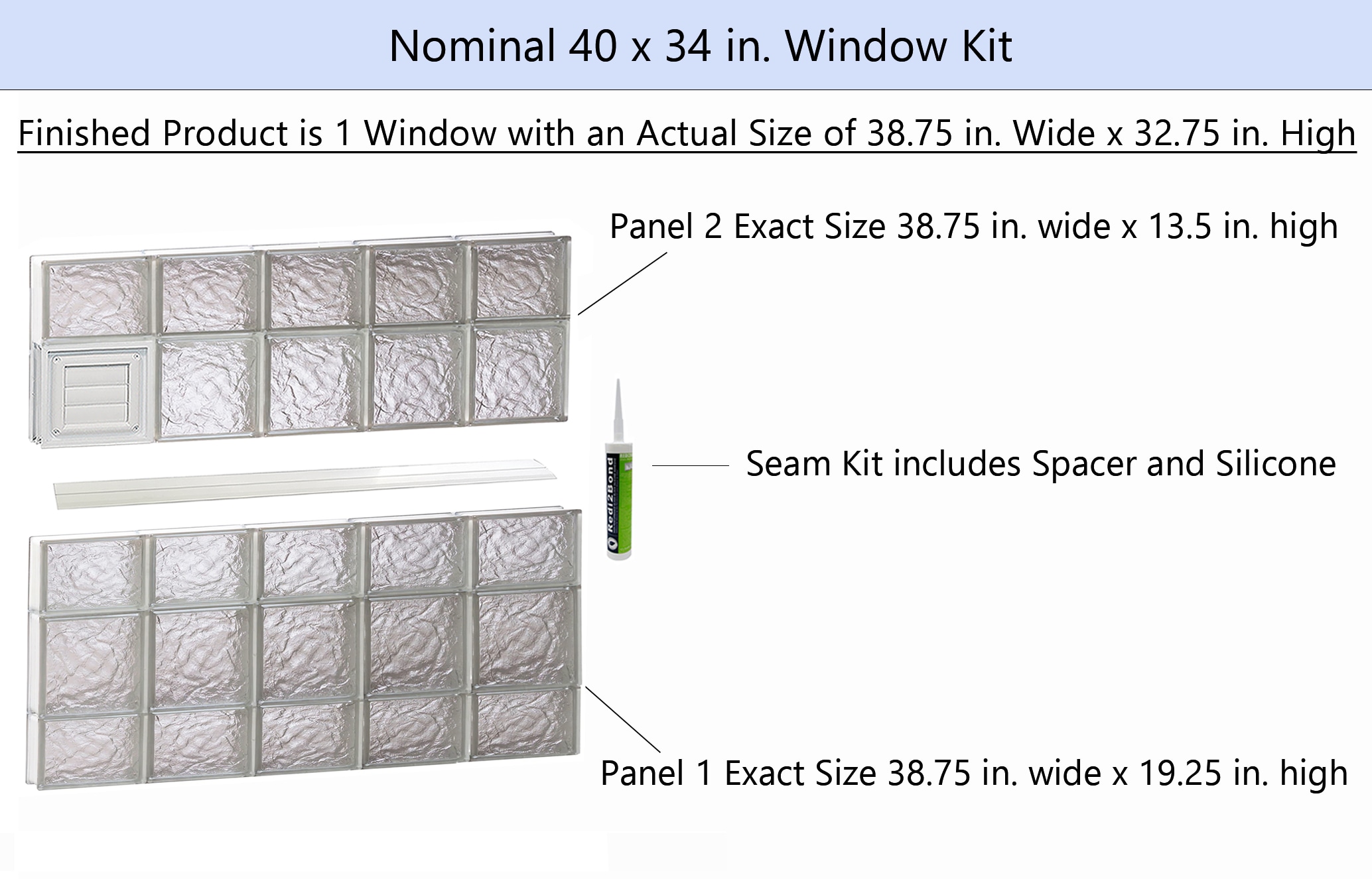 REDI2SET D4034IS Glass-Block-Windows - View #2
