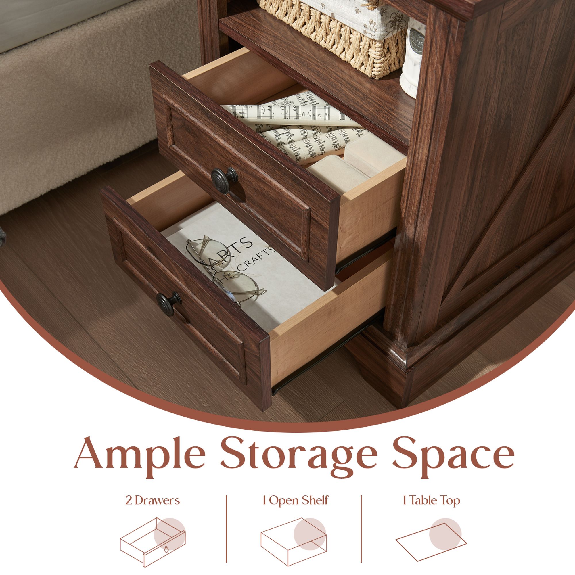 QUW QT001-18TDSTBR nightstands - View #6