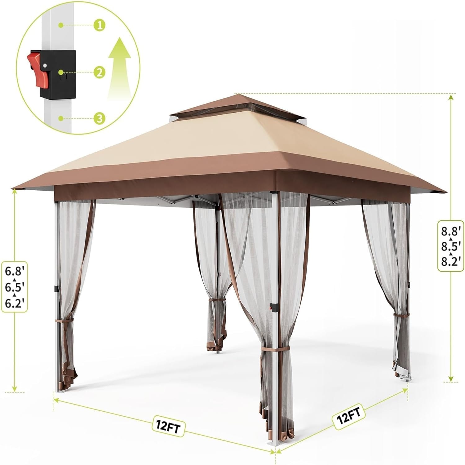 Qeetex LSHQQPOU-0AHV88JV Replace-Porch-Swing-Glider-Tops - View #2
