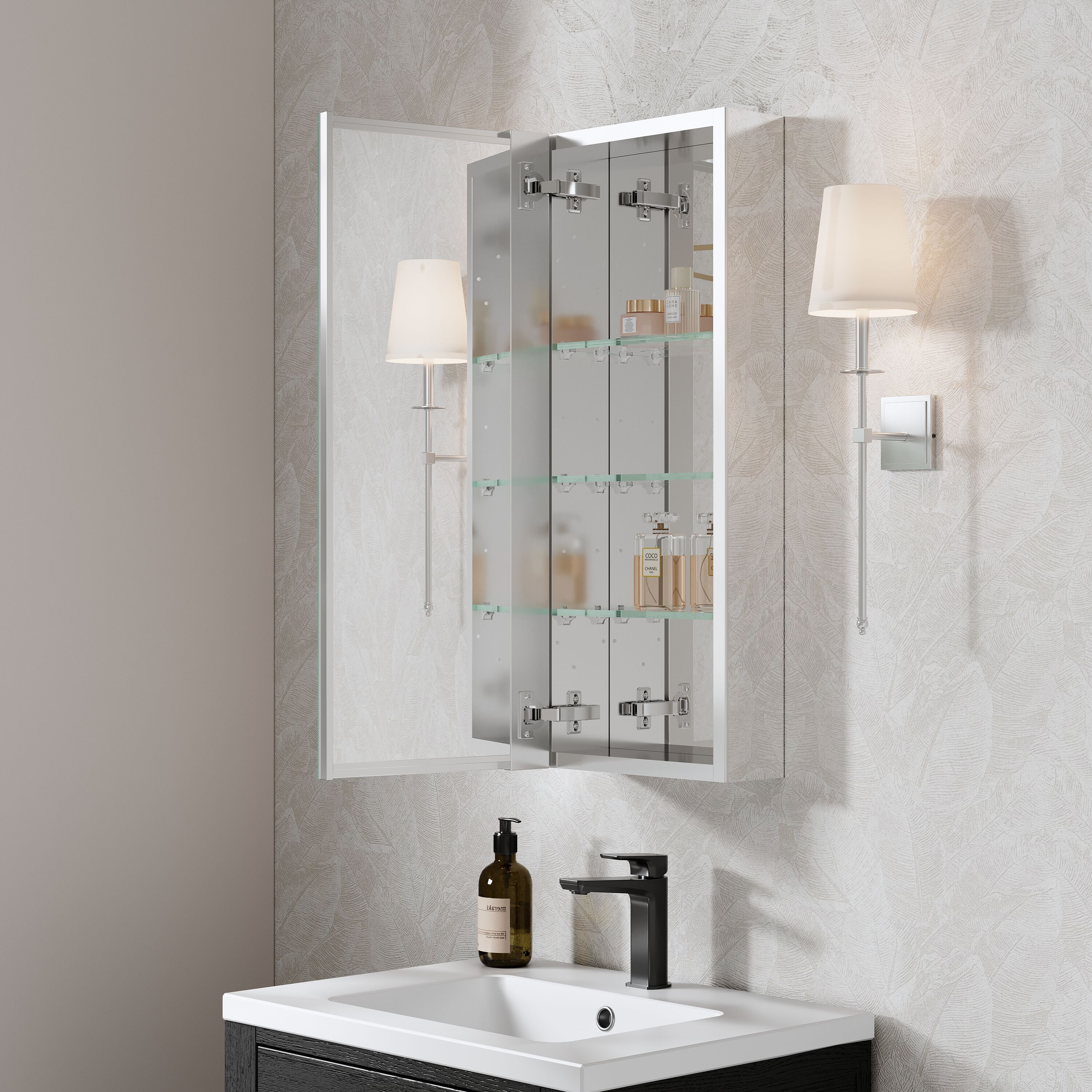 WELLFOR EX-2436F2 Bathroom-Medicine-Cabinets - View #2
