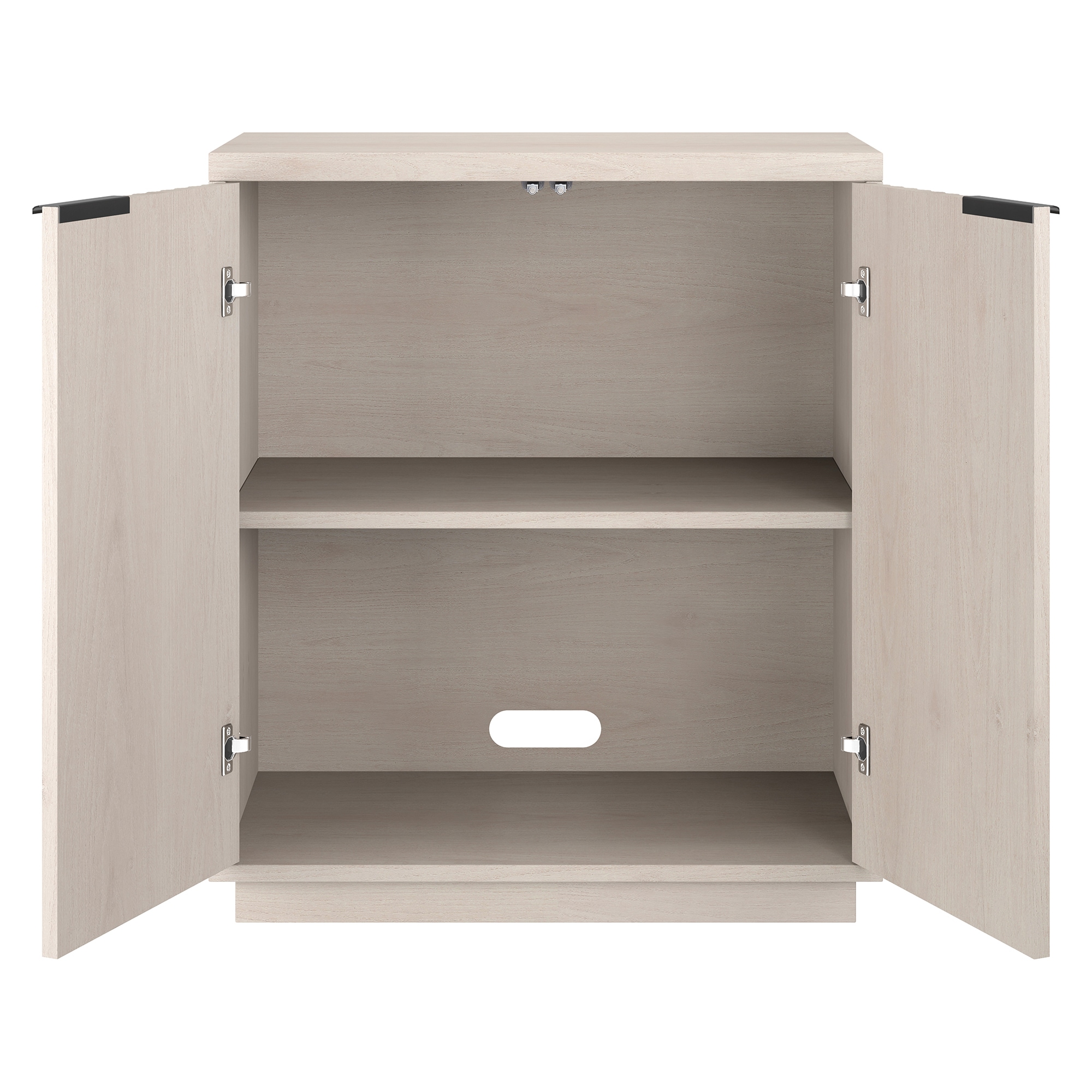 Alder White 28" Freestanding Office Cabinet with Adjustable Shelving