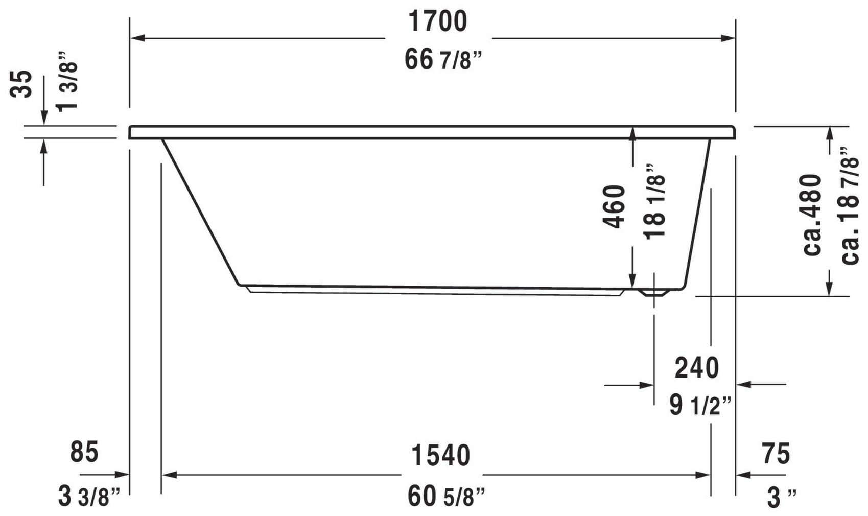 Duravit 700027000000090 bathtubs - View #4
