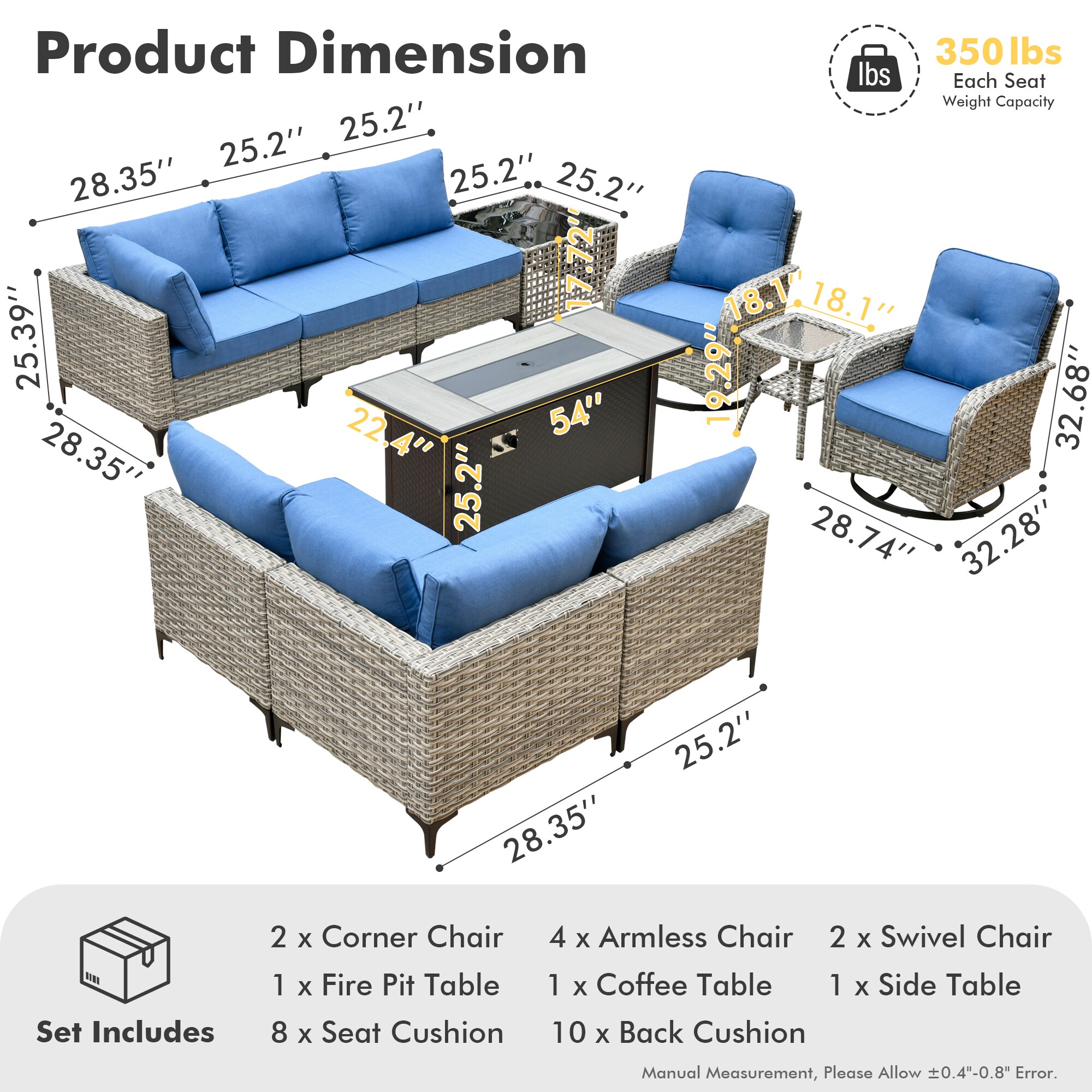 Toject TOCFP8503-VYZSKT511 Patio-Conversation-Sets - View #7
