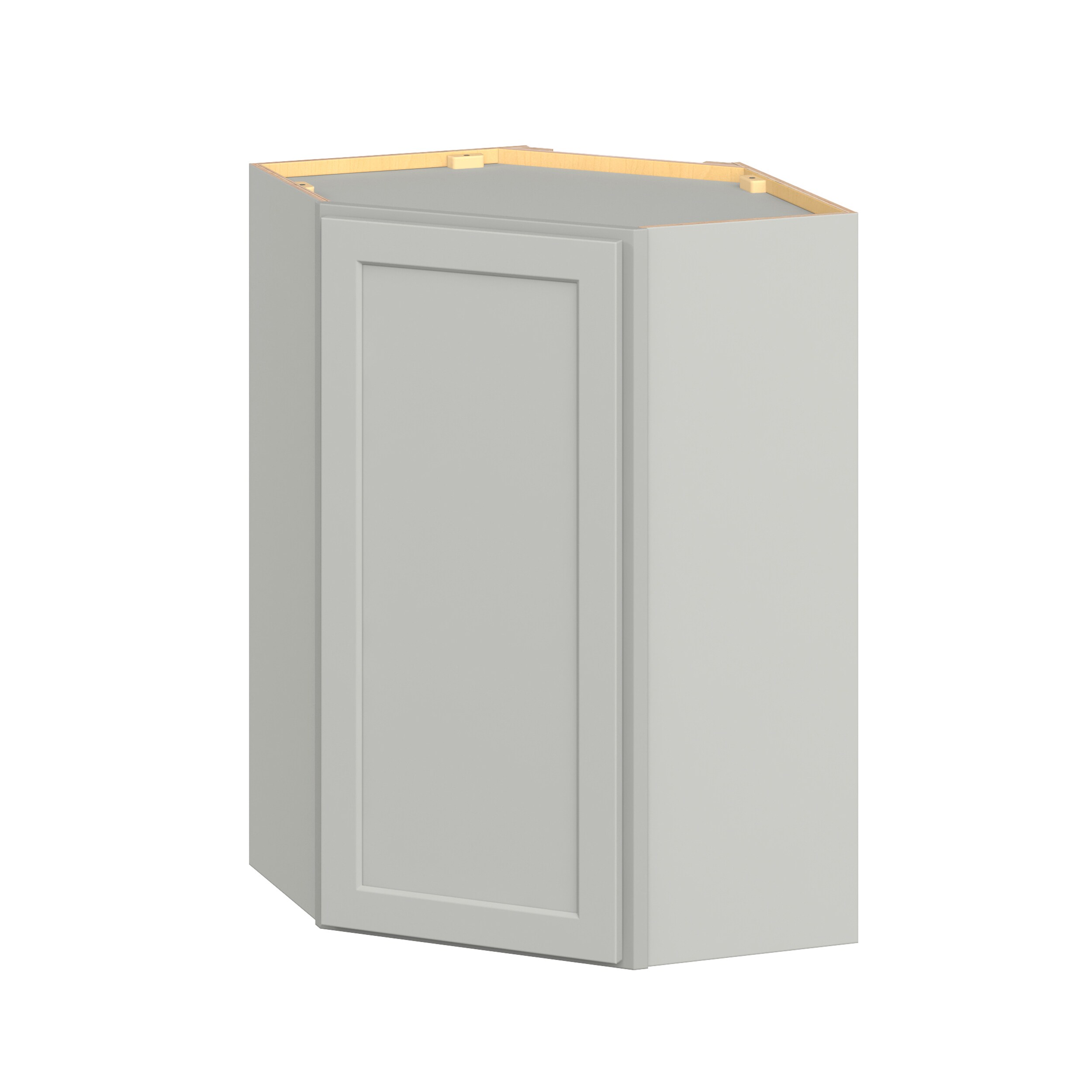 Hugo&Borg WA2436(L/R)-JA PRO Jasper 24-in W x 36-in H x 24-in D Whisper Gray Diagonal Wall Ready to assemble Plywood Cabinet (Flat Panel Shaker)