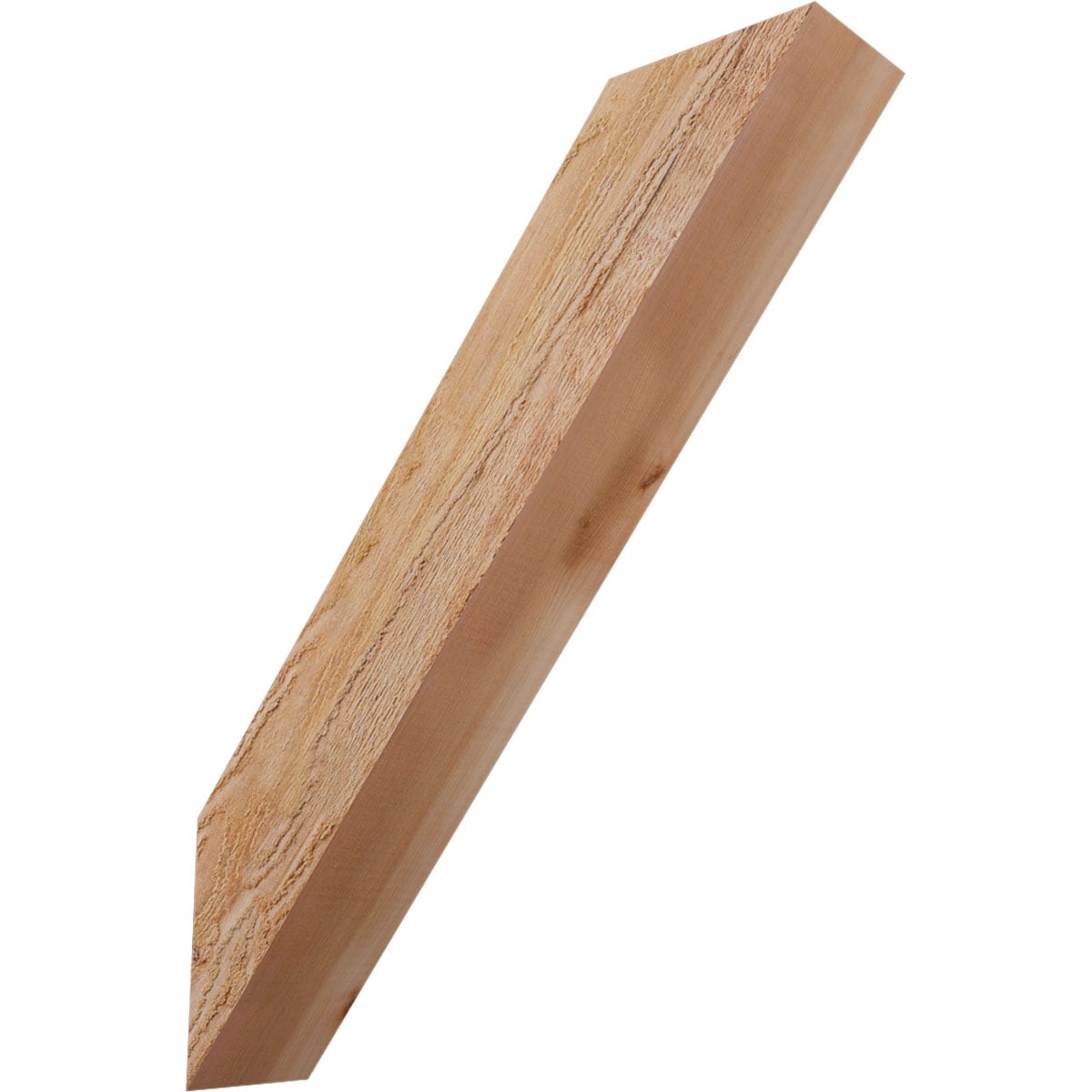 Ekena Millwork BRC04X18X22TRA00RWR 4-in x 18-in x 22-in Western Red Cedar Unfinished Wood Traditional Rough Sawn Knee Brace