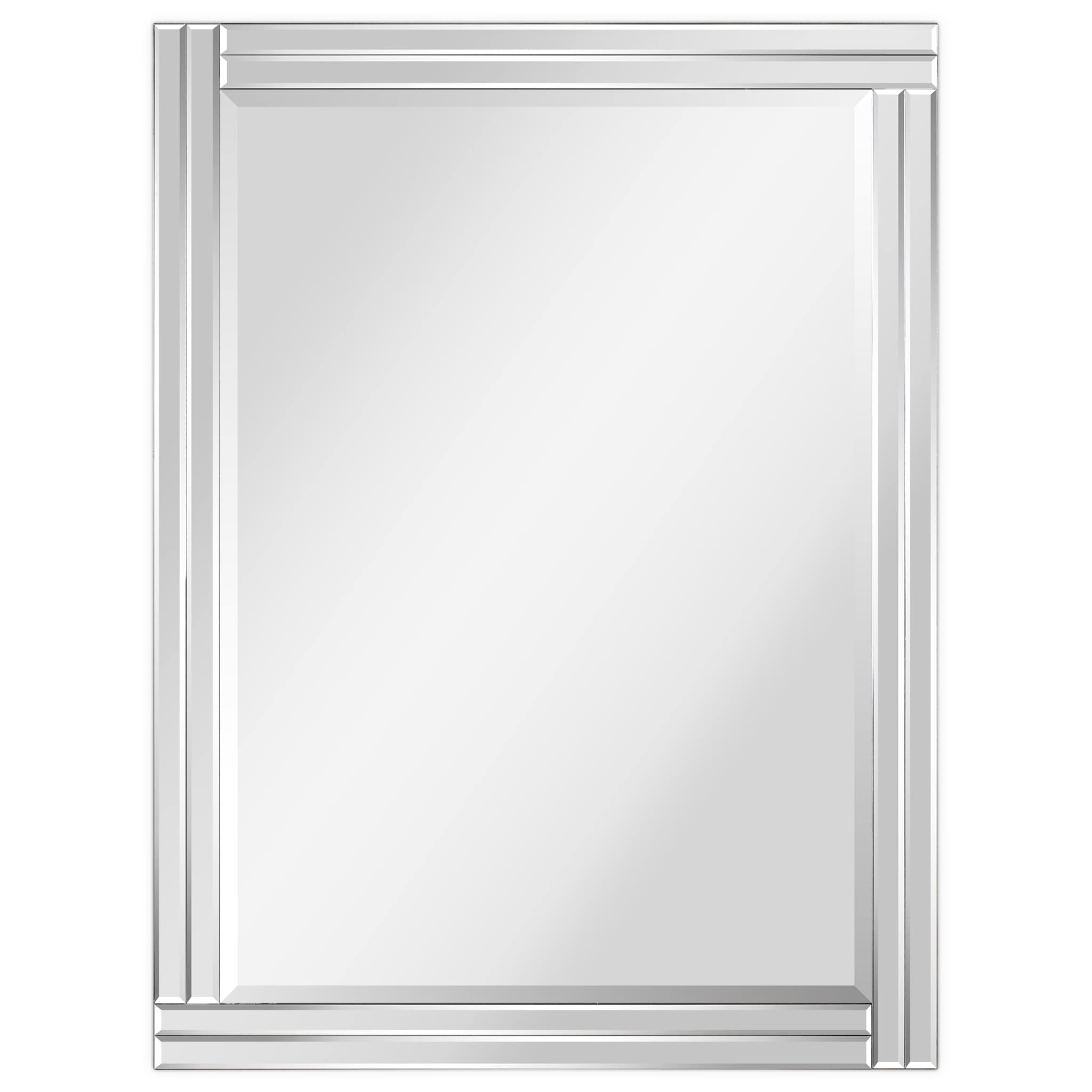 Empire Art Direct MOM-20025H-3040 Wall mirror 30-in W x 40-in H Rectangle Clear Beveled Wall Mirror
