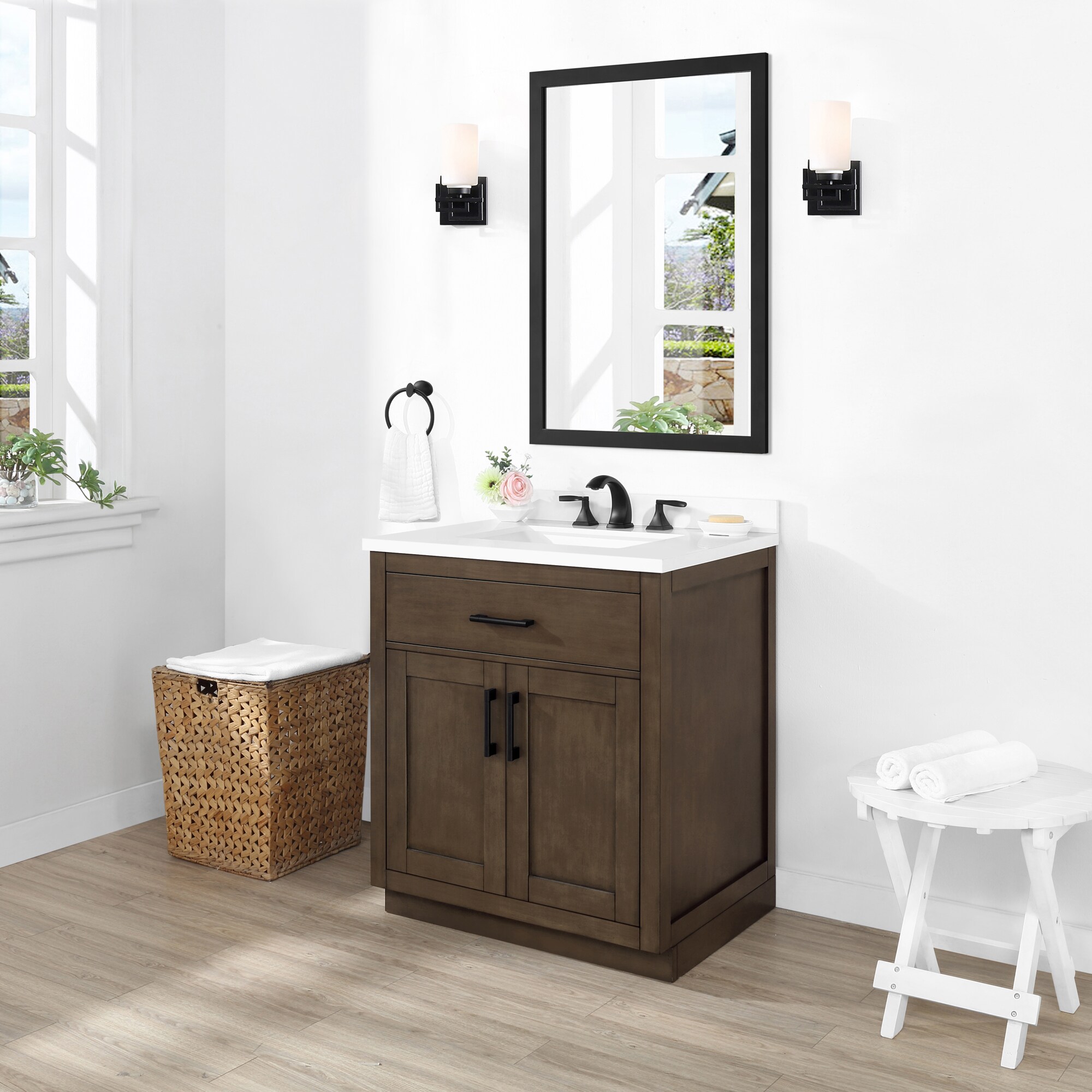 OVE Decors Bailey 30 in Almond Latte Undermount Single Sink