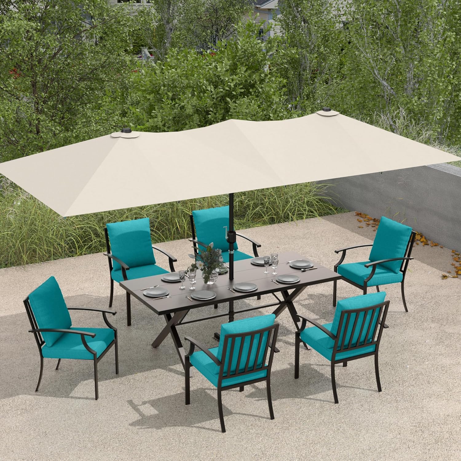 ALAULM LS-SAN7DM-BLUE Patio-Dining-Sets - View #2
