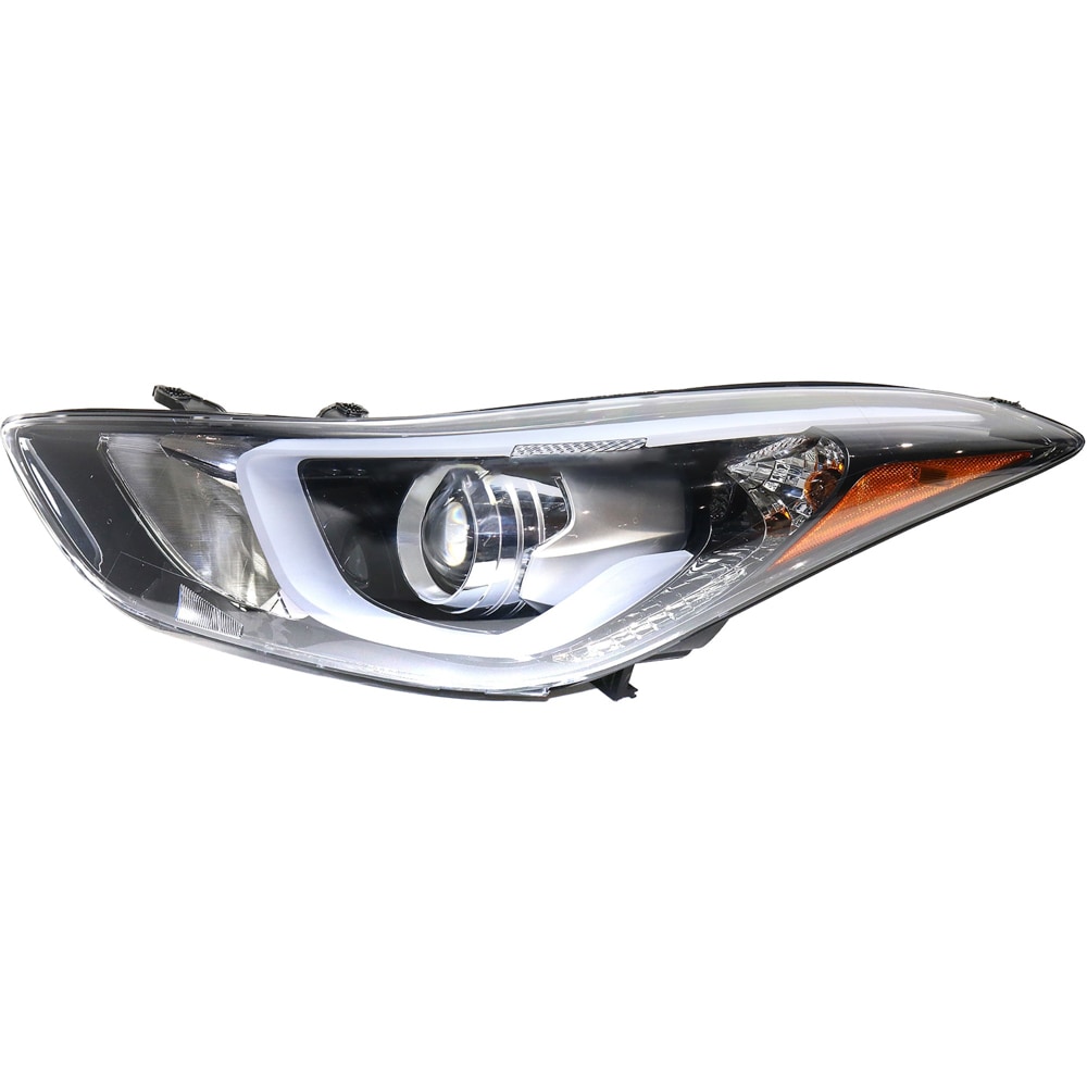 Garage-Pro JCWREPH100396GP Driver Side Headlight, With bulb(s), Halogen, Coupe 13-14/Sedan 14-16, With LED Position Light