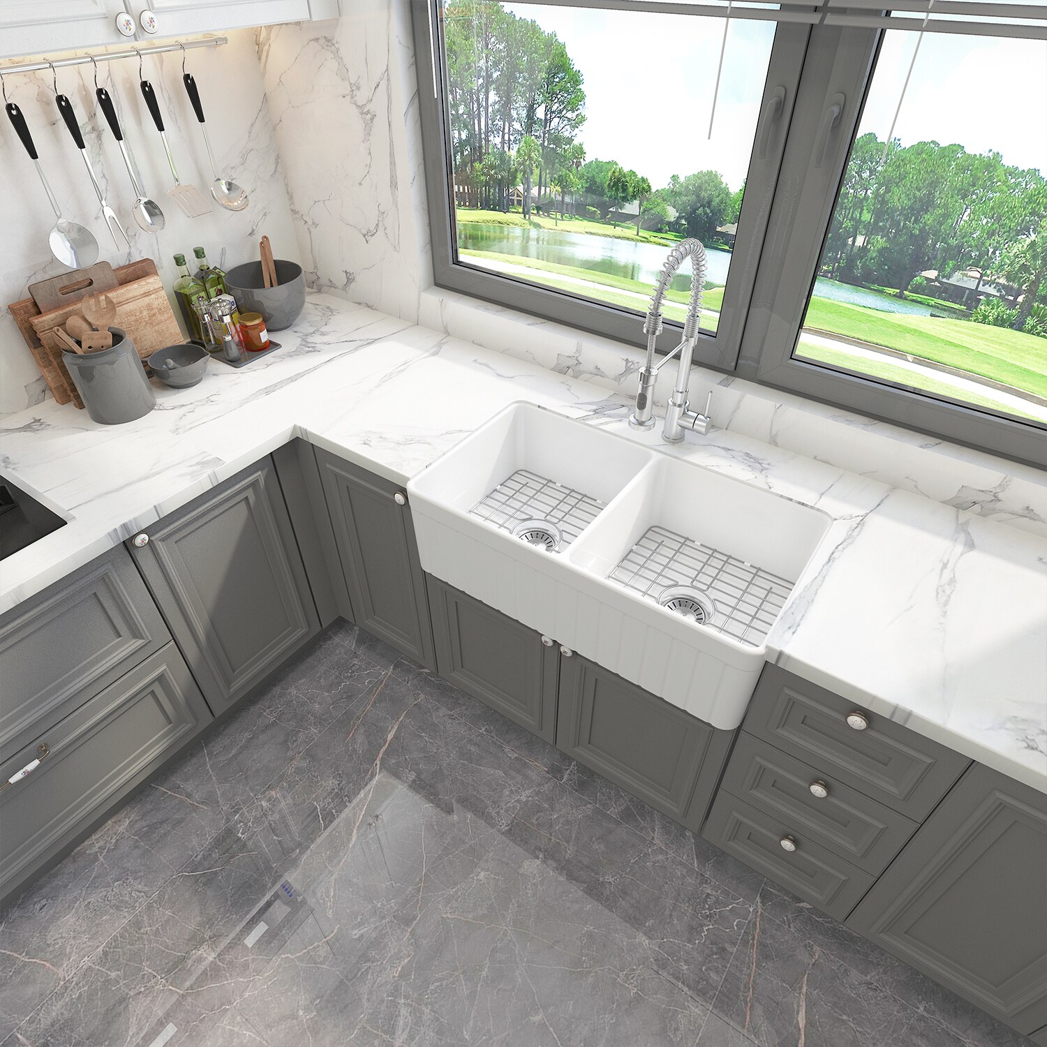 Sinber F3318D-OLR Kitchen-Sinks - View #7