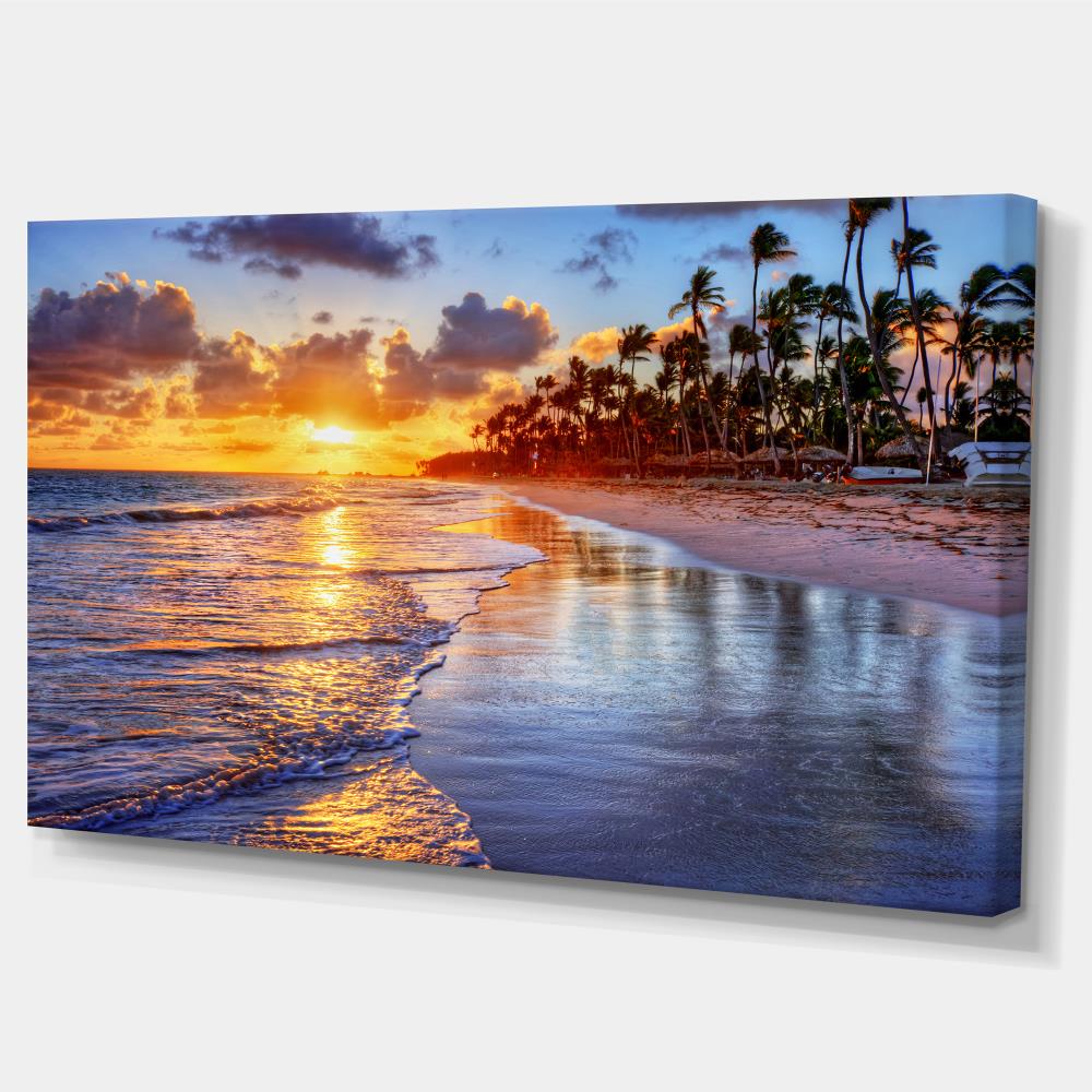 Designart 28-in H x 60-in W Coastal Print on Canvas at Lowes.com