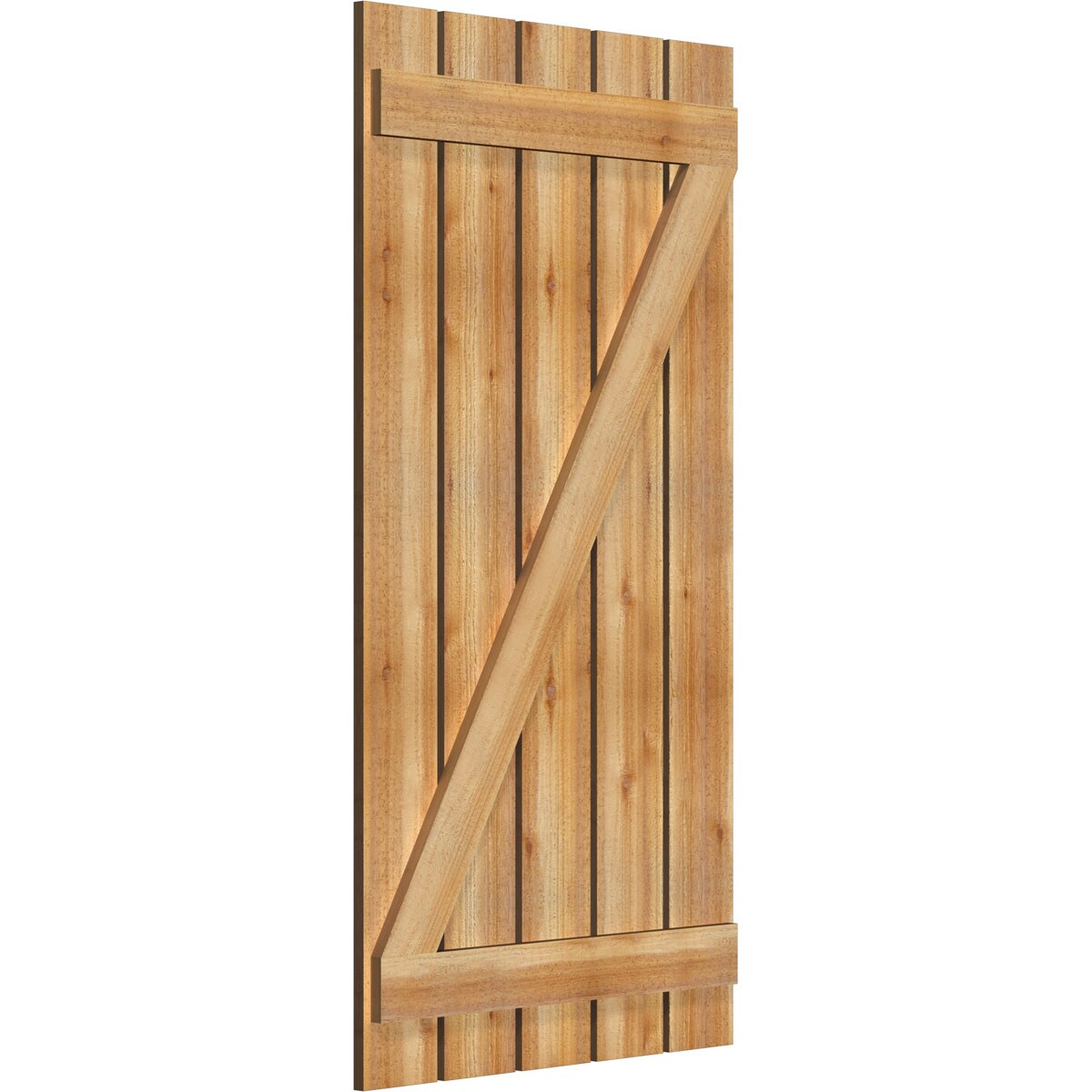 Ekena Millwork RBS06Z29X056RWR Exterior-Shutters - View #2