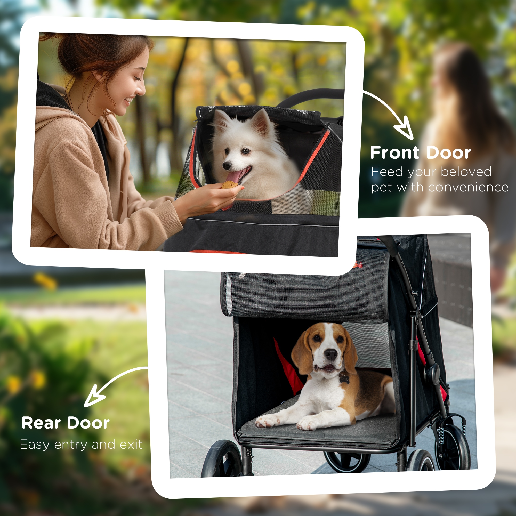 PawHut D00-167V00BK Pet-Strollers - View #6