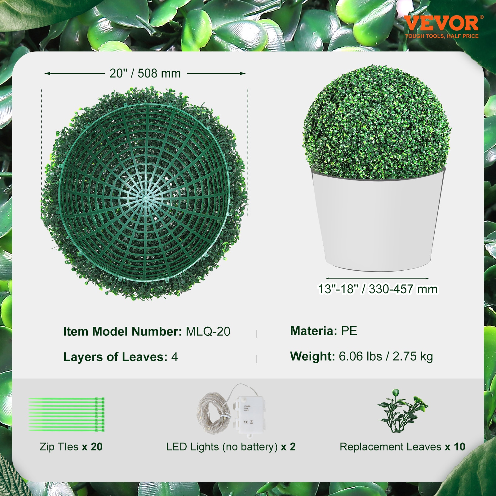 VEVOR SCRGZWXJQ20Y04860V0 Precut-Artificial-Grass - View #7