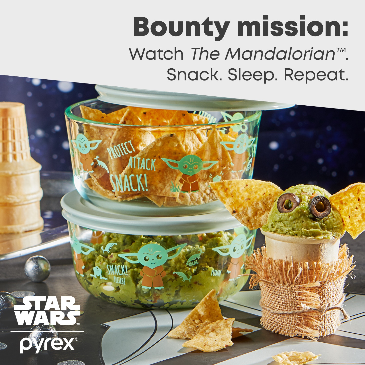 Pyrex 6-Piece Exclusive Star Wars Decorated Food Storage Set