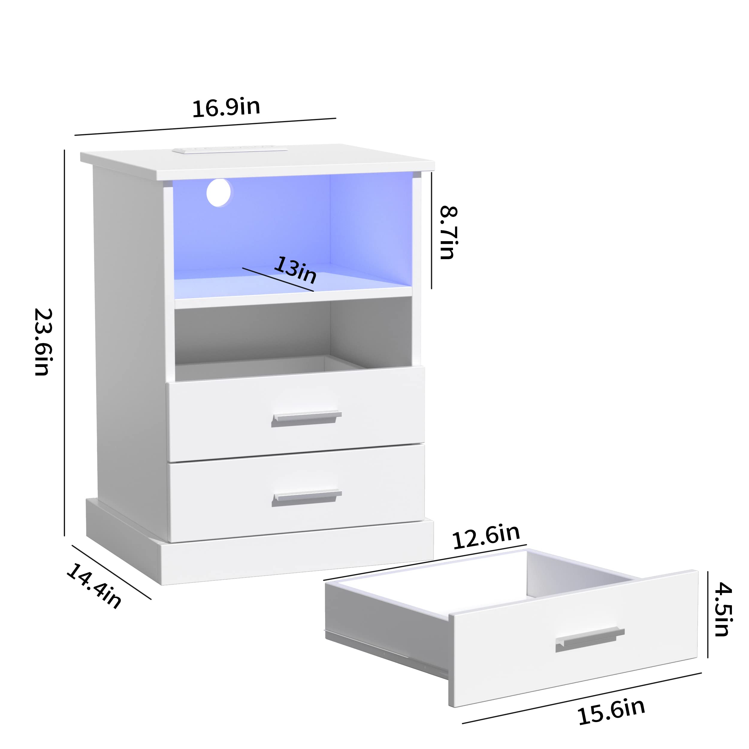 Vabches D8L243BS02 nightstands - View #2