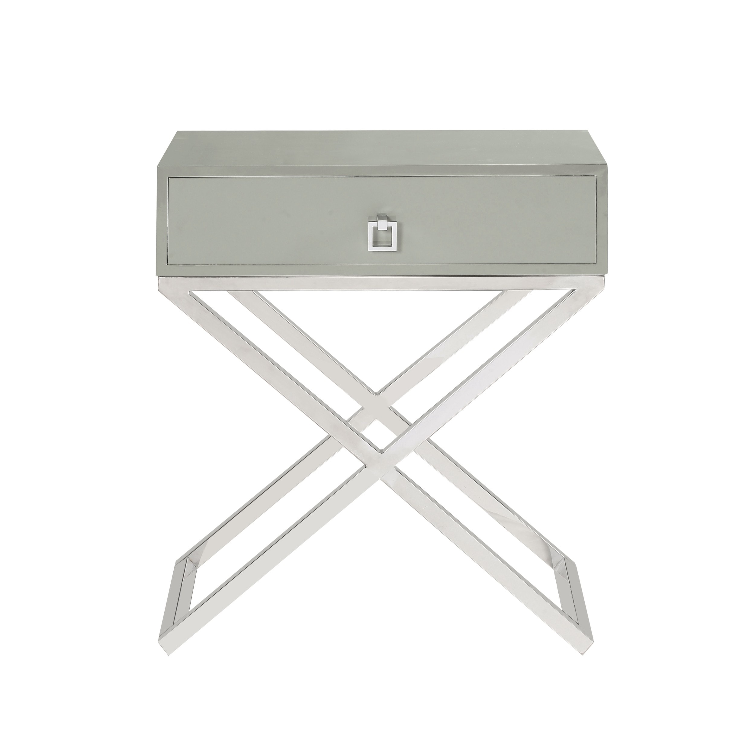 Chic Home Design FST2762-LW Ithaca Grey Modern Coffee Table with Storage