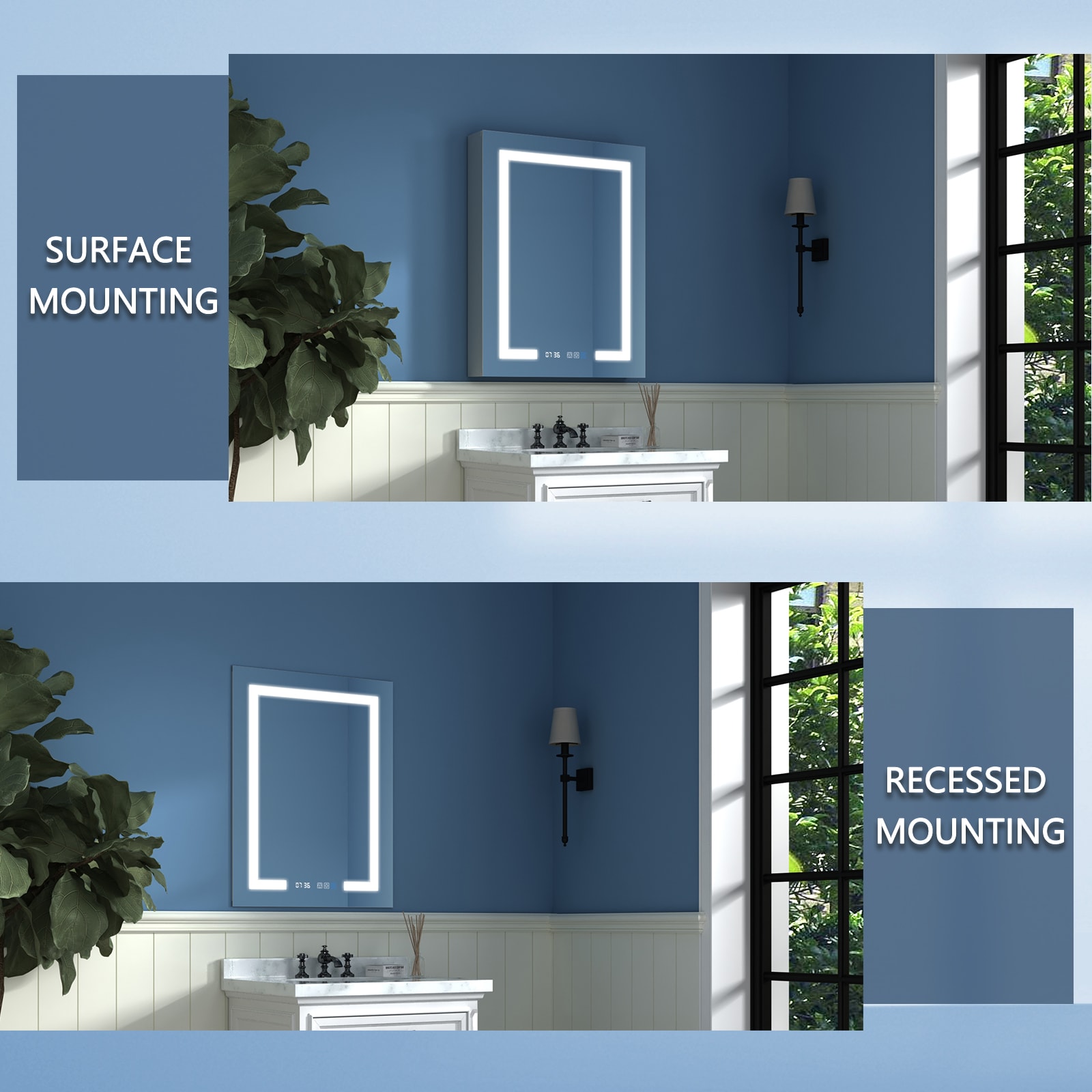 ExBrite W7MC2036L Bathroom-Medicine-Cabinets - View #9