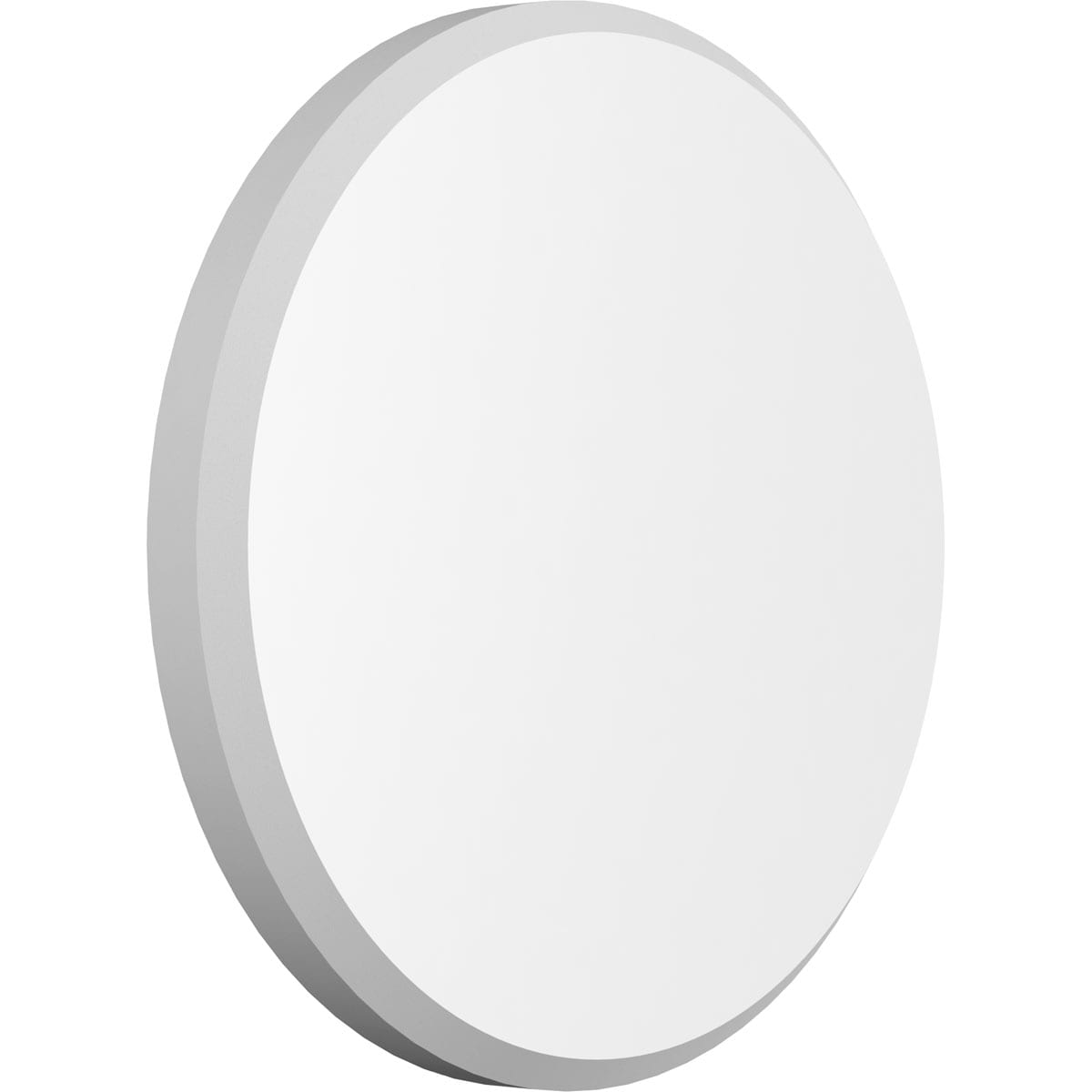 Ekena Millwork ROSP080X080X075GRY01 Standard Grayson with Beveled Edge 8-in x 8-in Round Unfinished PVC Rosette
