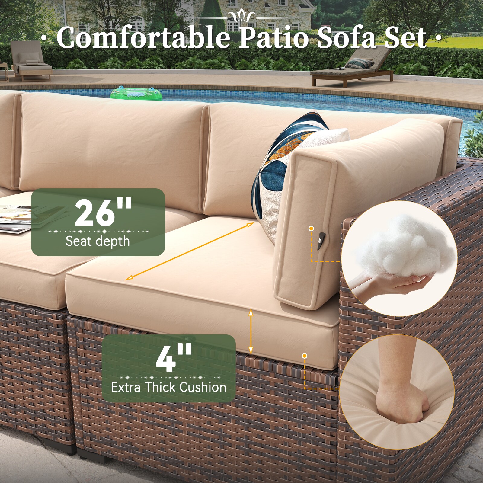 AOXUN G12039RDAB+G25026BR Patio-Conversation-Sets - View #3