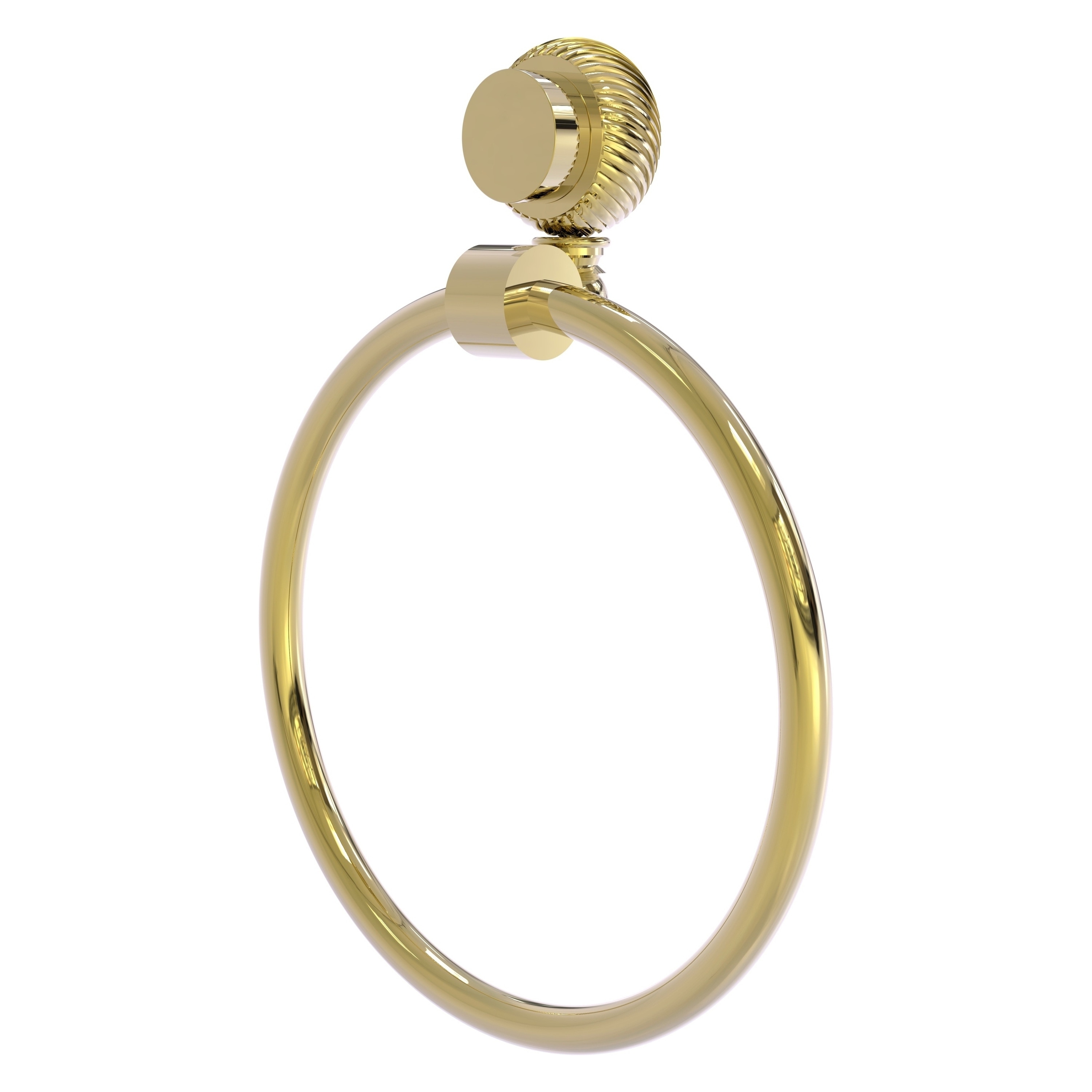 Allied Brass 416T-UNL Venus Unlacquered Brass Wall mount Single Towel Ring